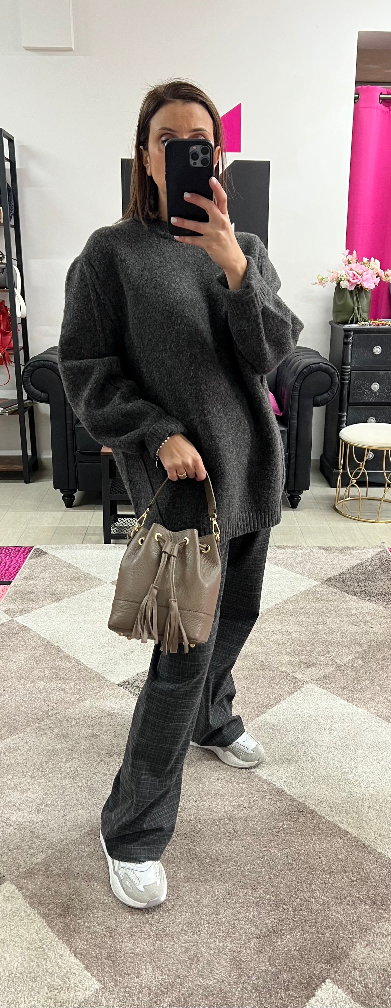 Sacchetto frange mini fango