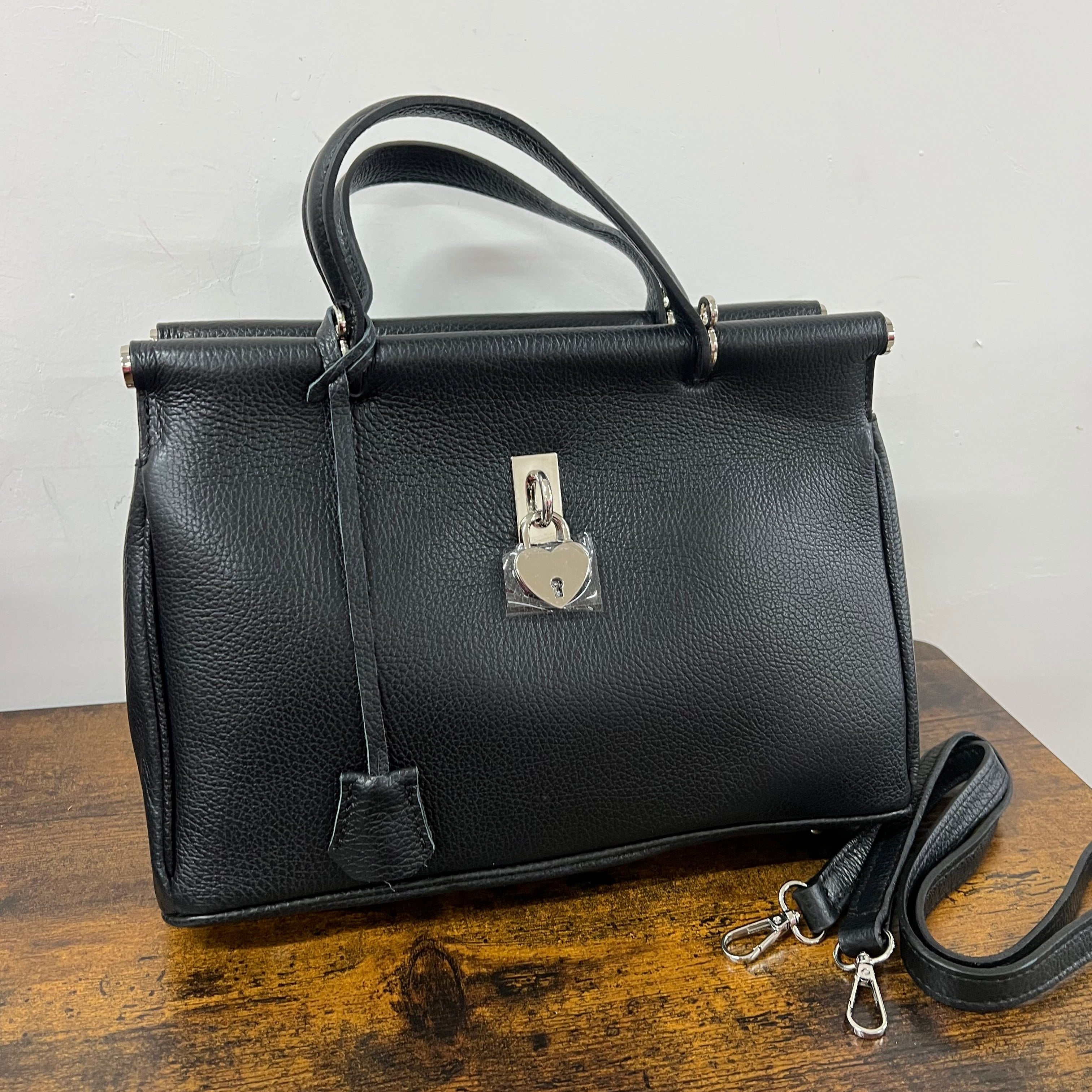 Tote mini cuore nero