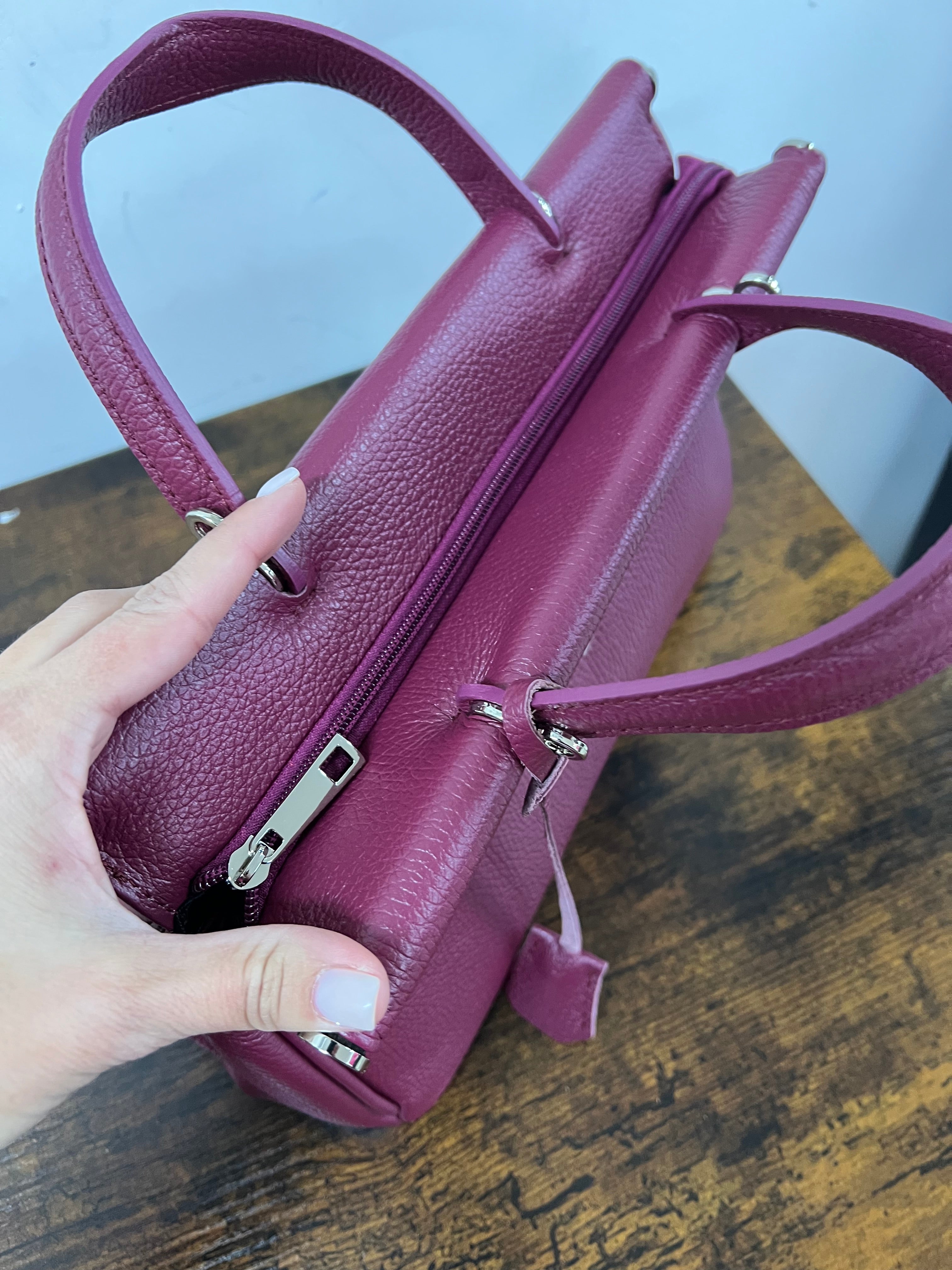 Tote mini cuore amaranto