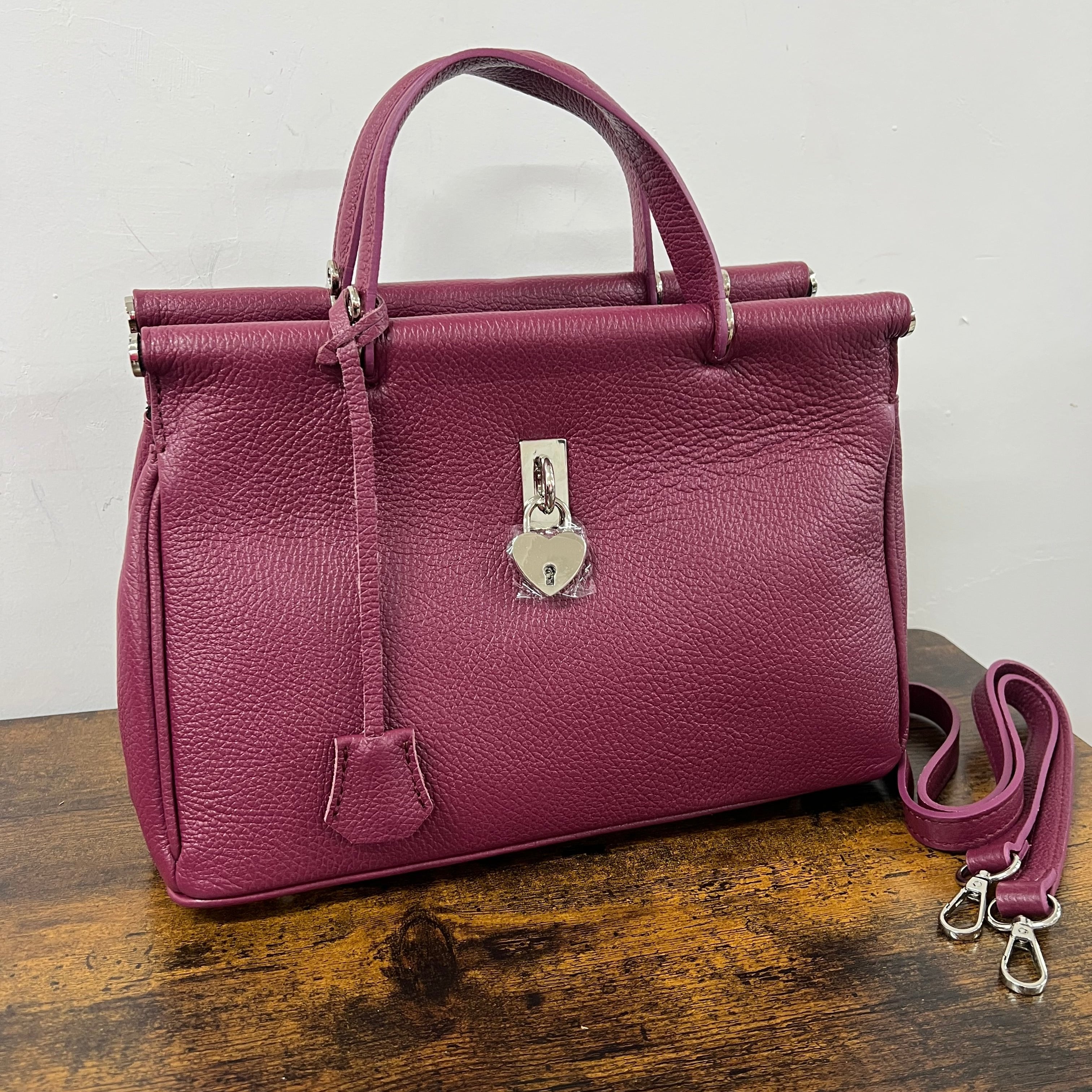 Tote mini cuore amaranto
