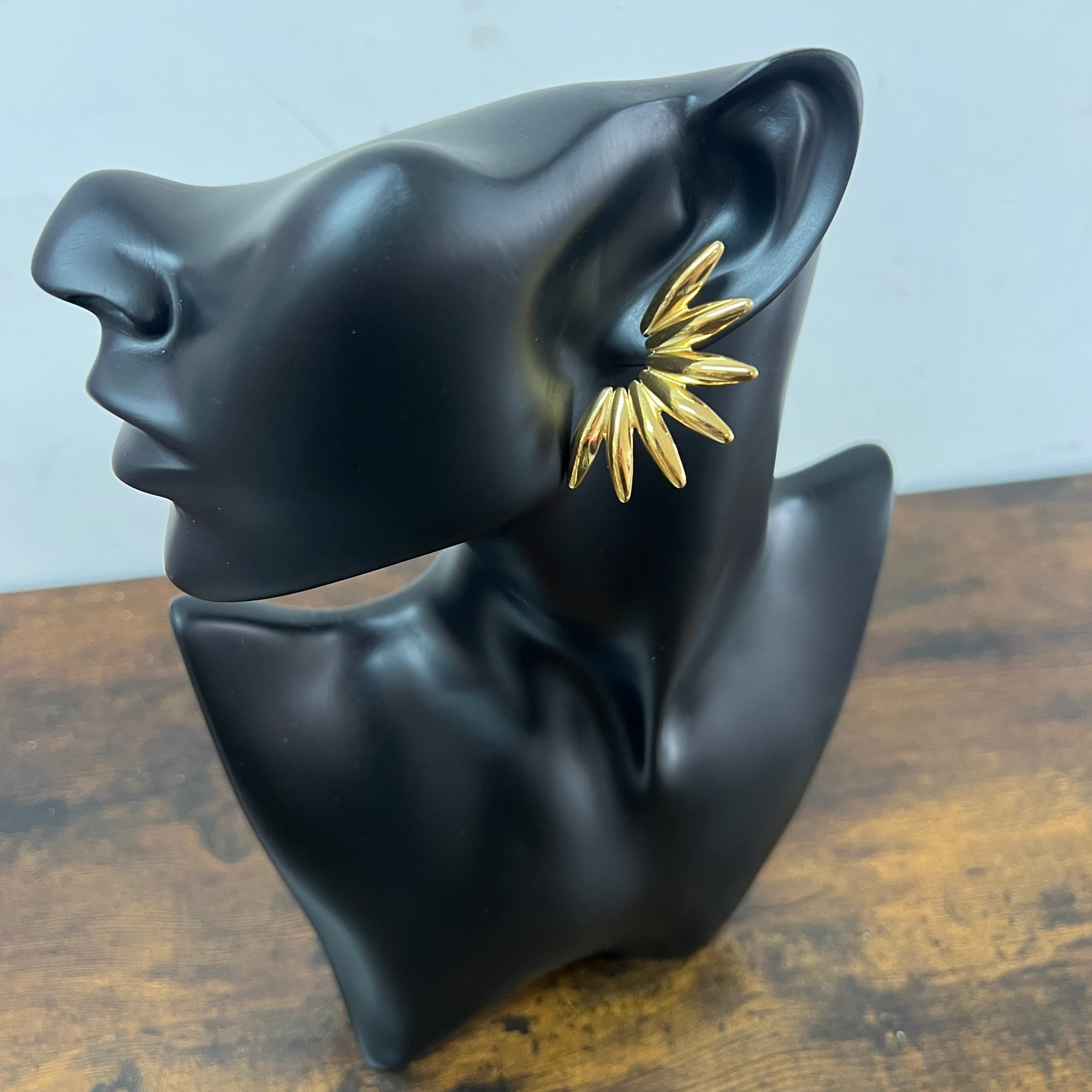 Orecchini anew mezza margherita dorata