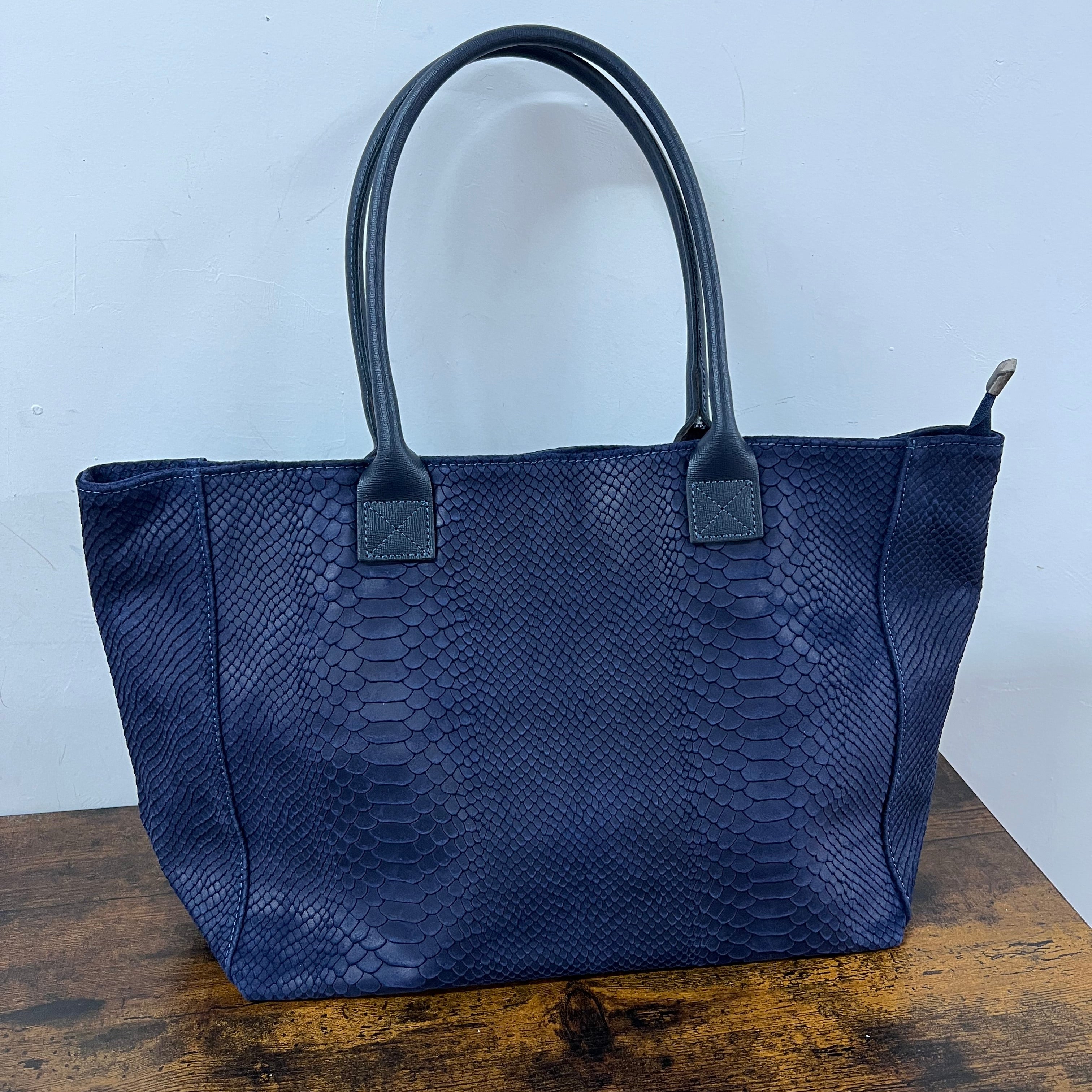 Tote bag cocco blu cobalto