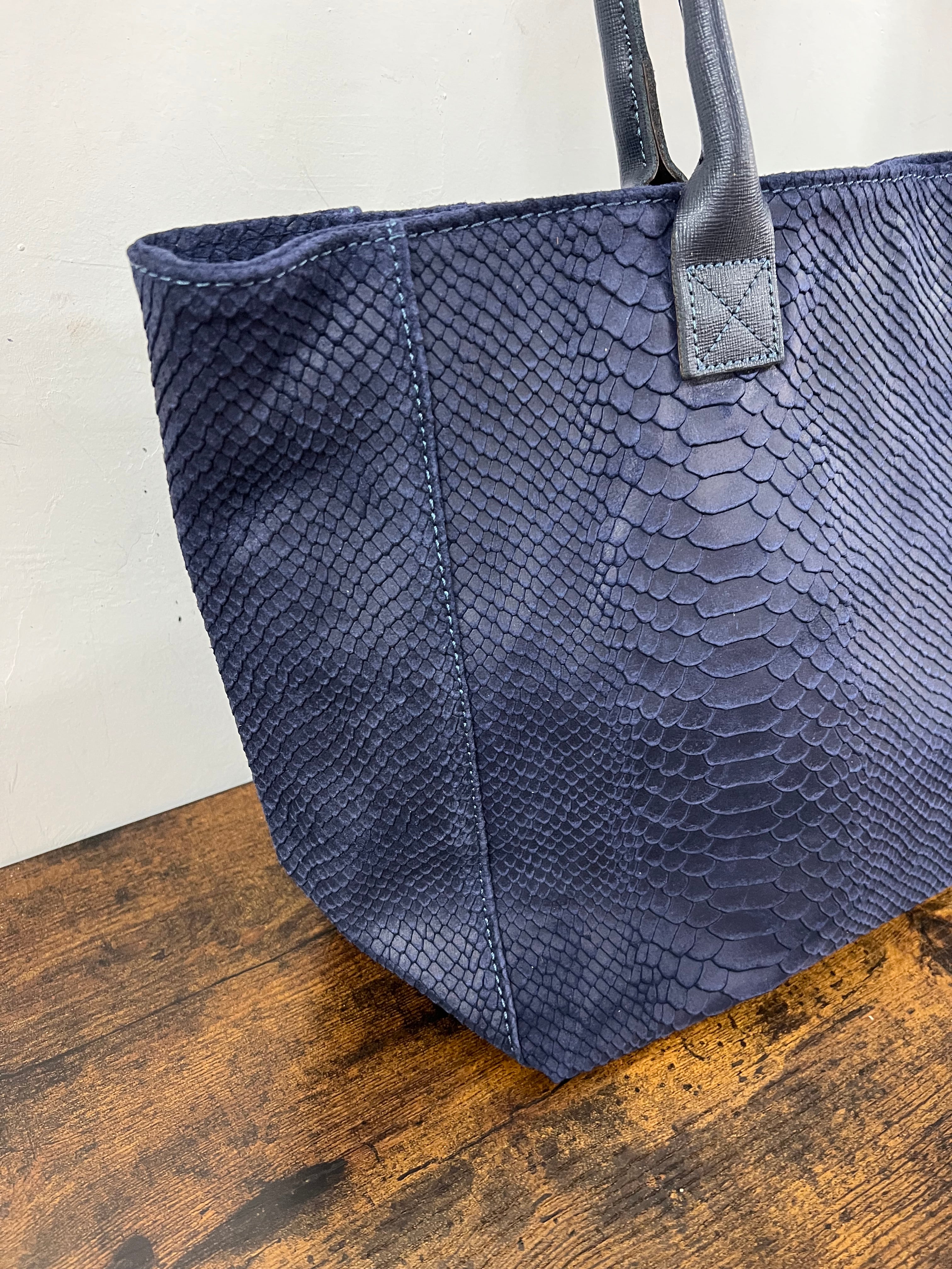 Tote bag cocco blu cobalto