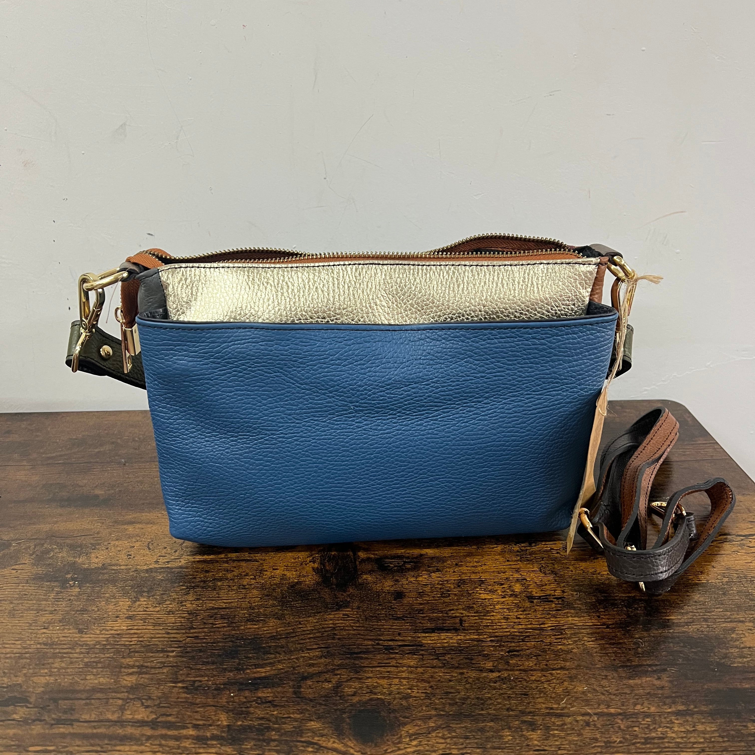 Borsetta patchwork carta da zucchero e nero