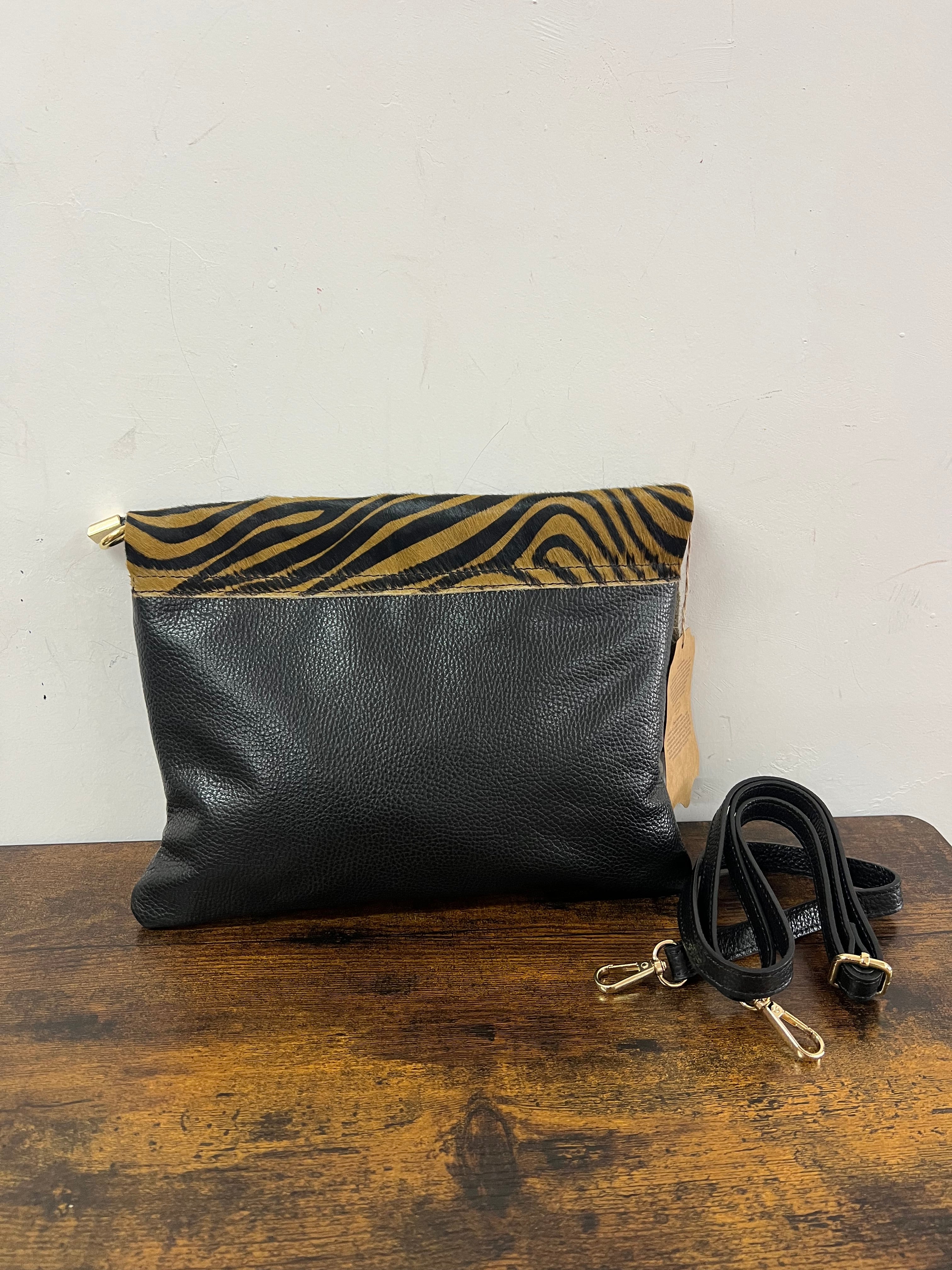 Pochette cavallino zeb marrone