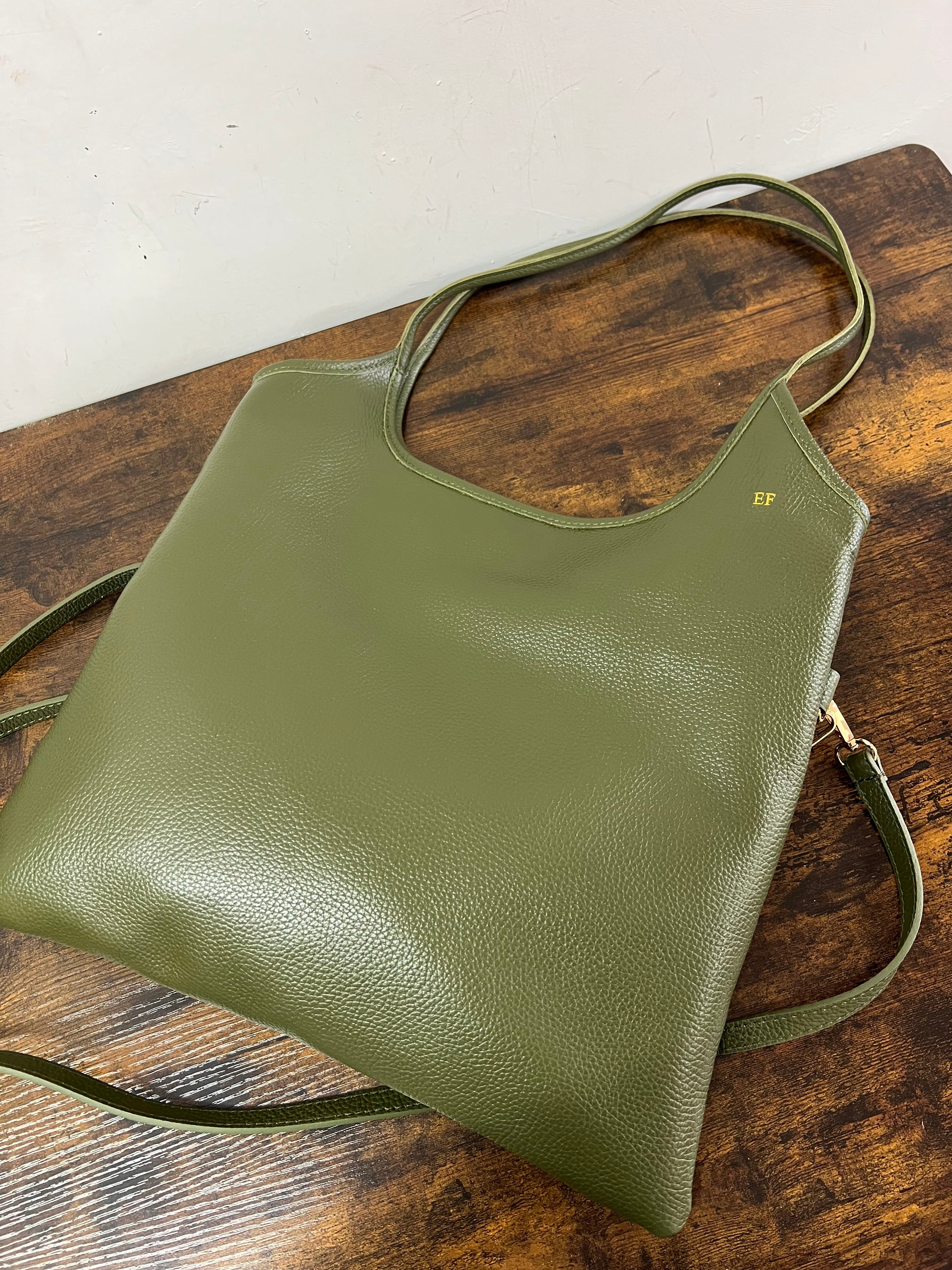 Khaki MIA shopper bag