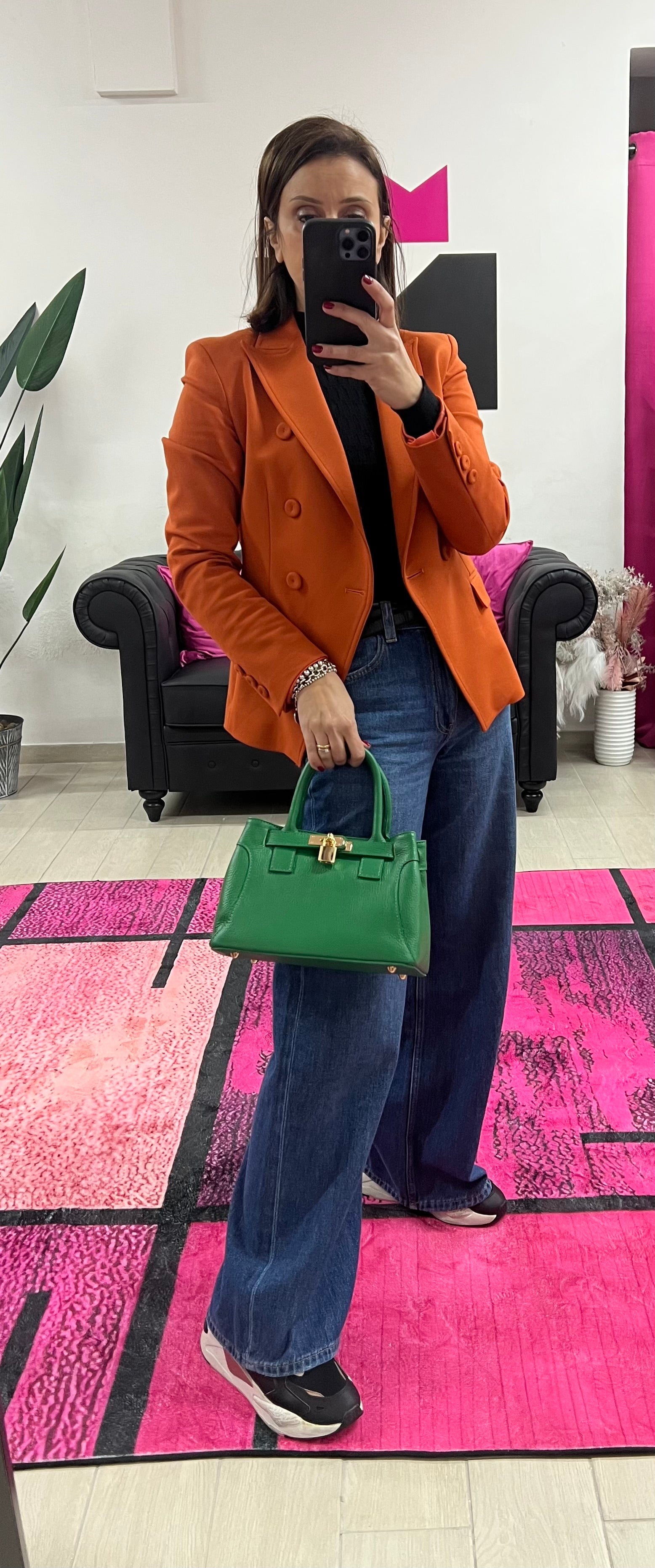 Shopper horse mini secret verde smeraldo