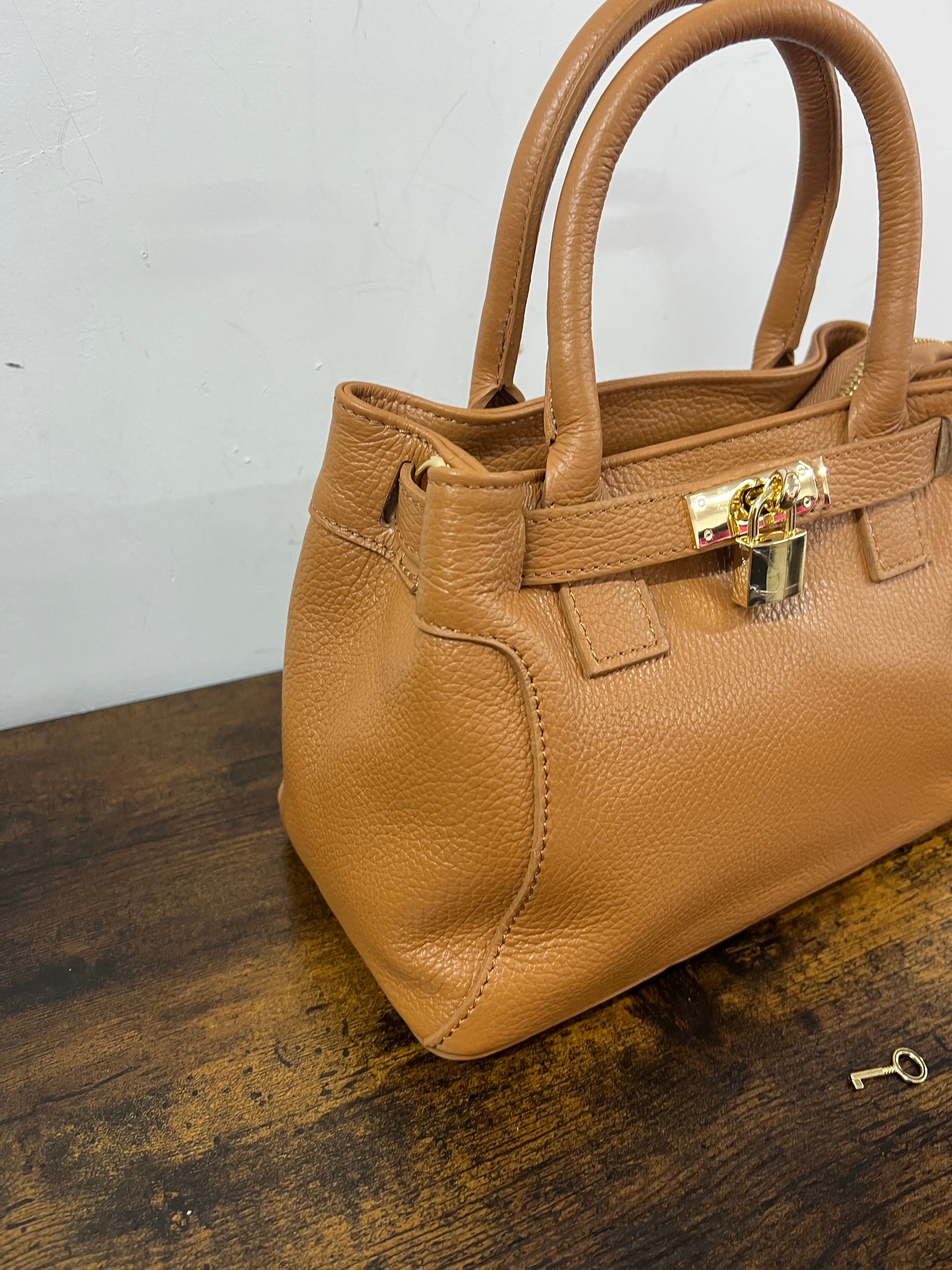 Shopper horse mini secret cuoio chiaro