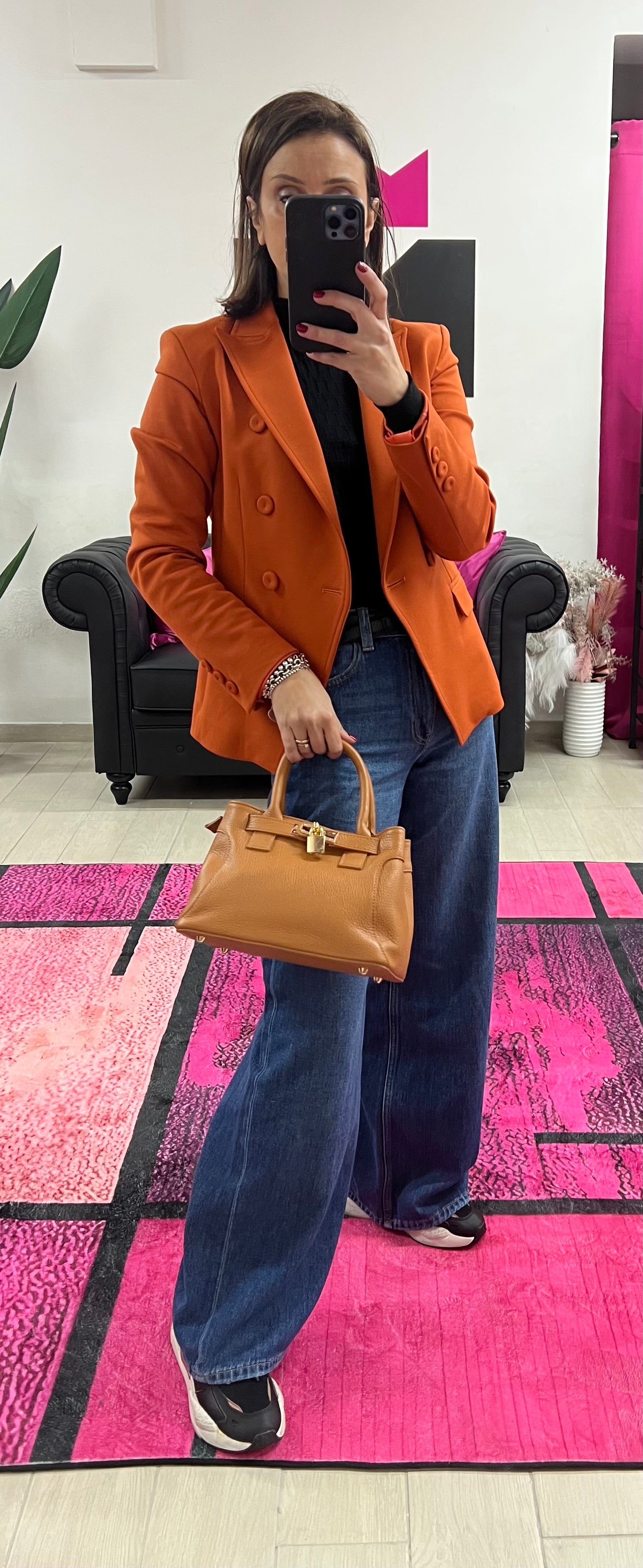 Shopper horse mini secret cuoio chiaro