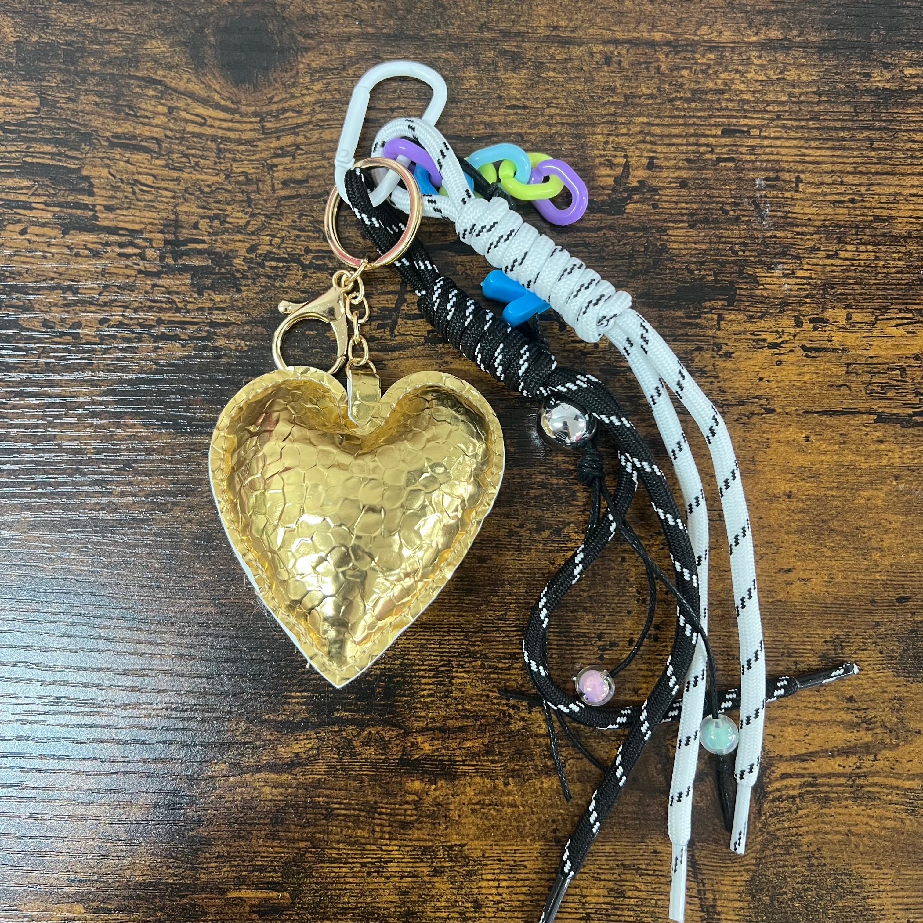 Portachiavi cuore oro