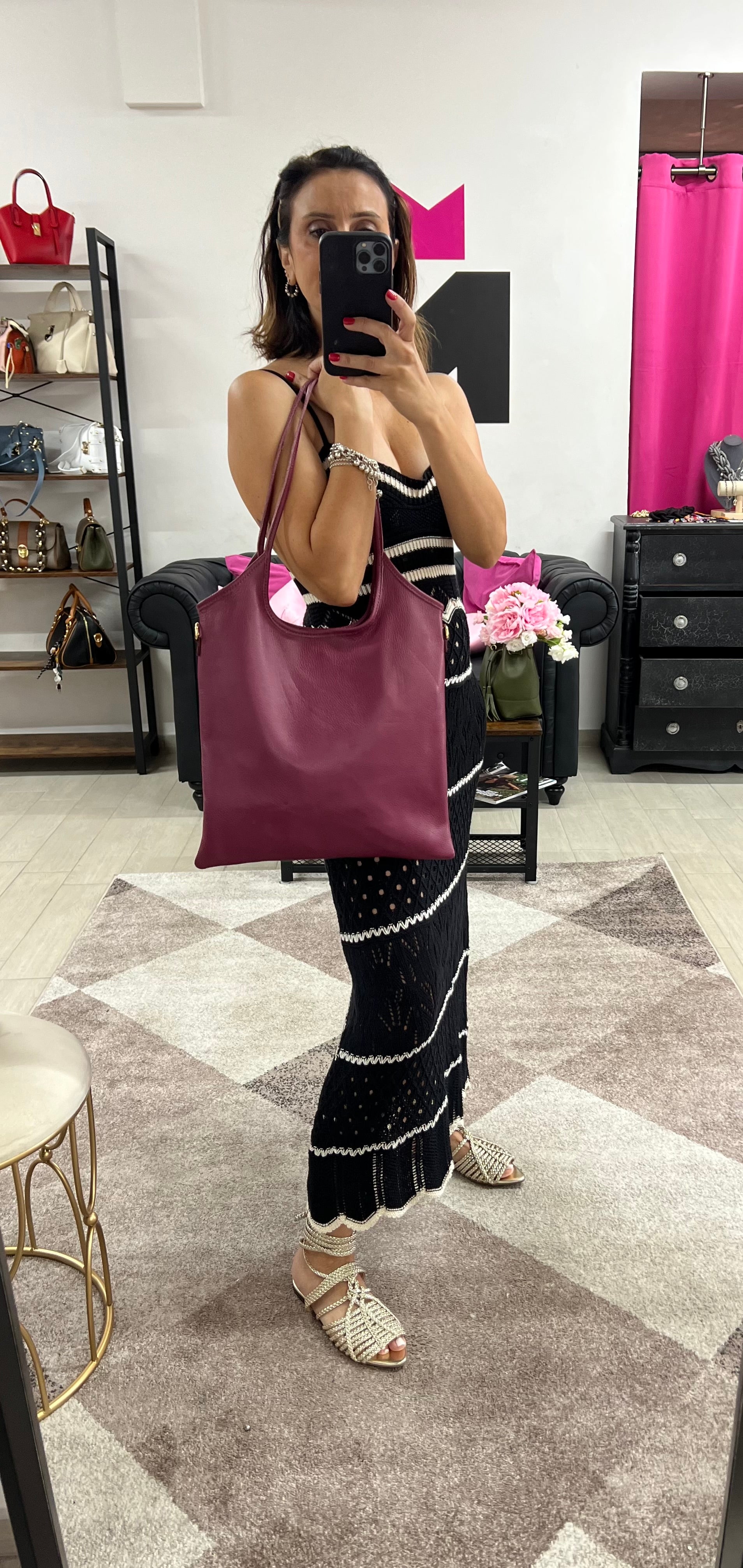 Shopper Mia amaranto