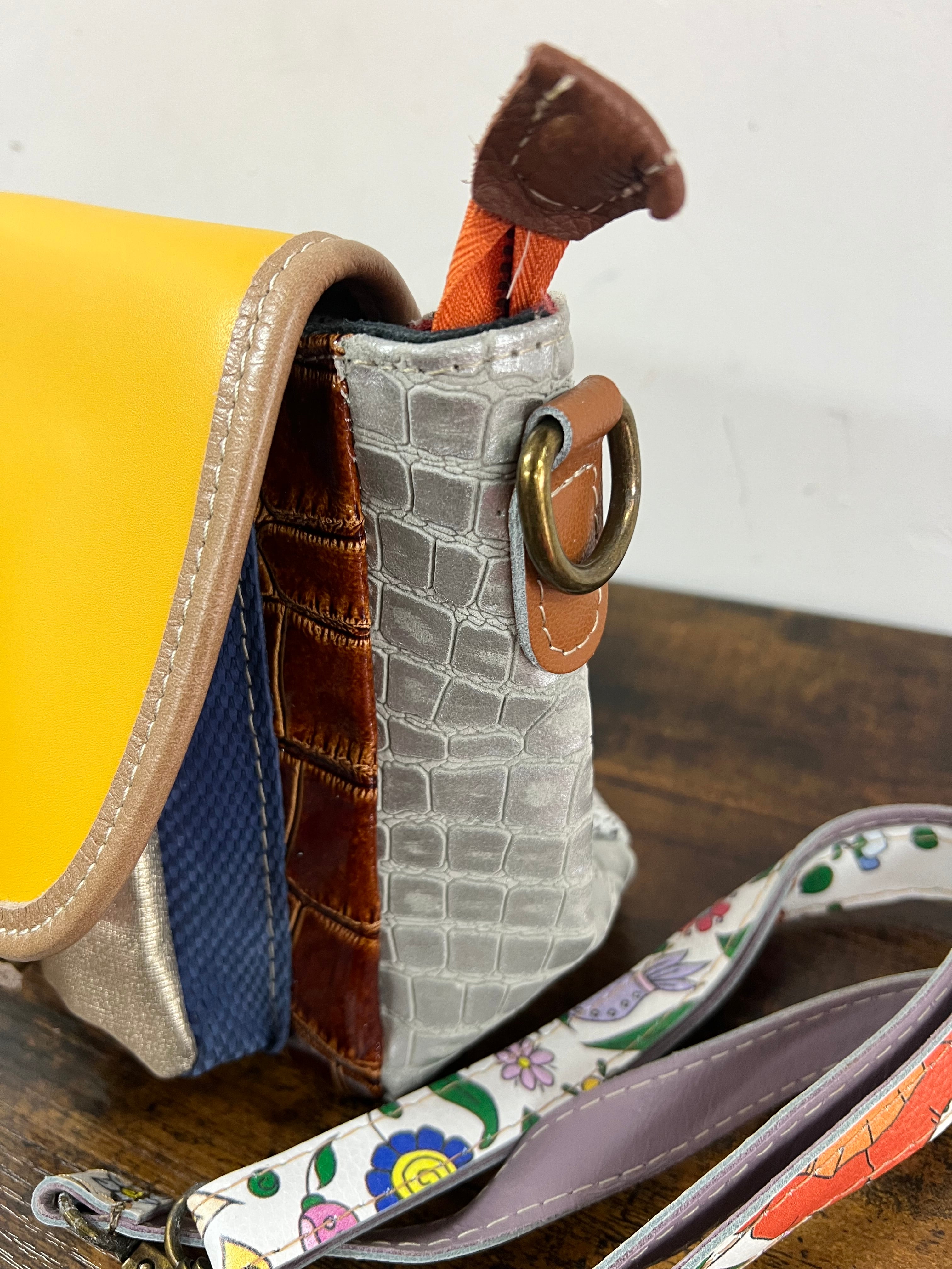 Country cartella patchwork yellow