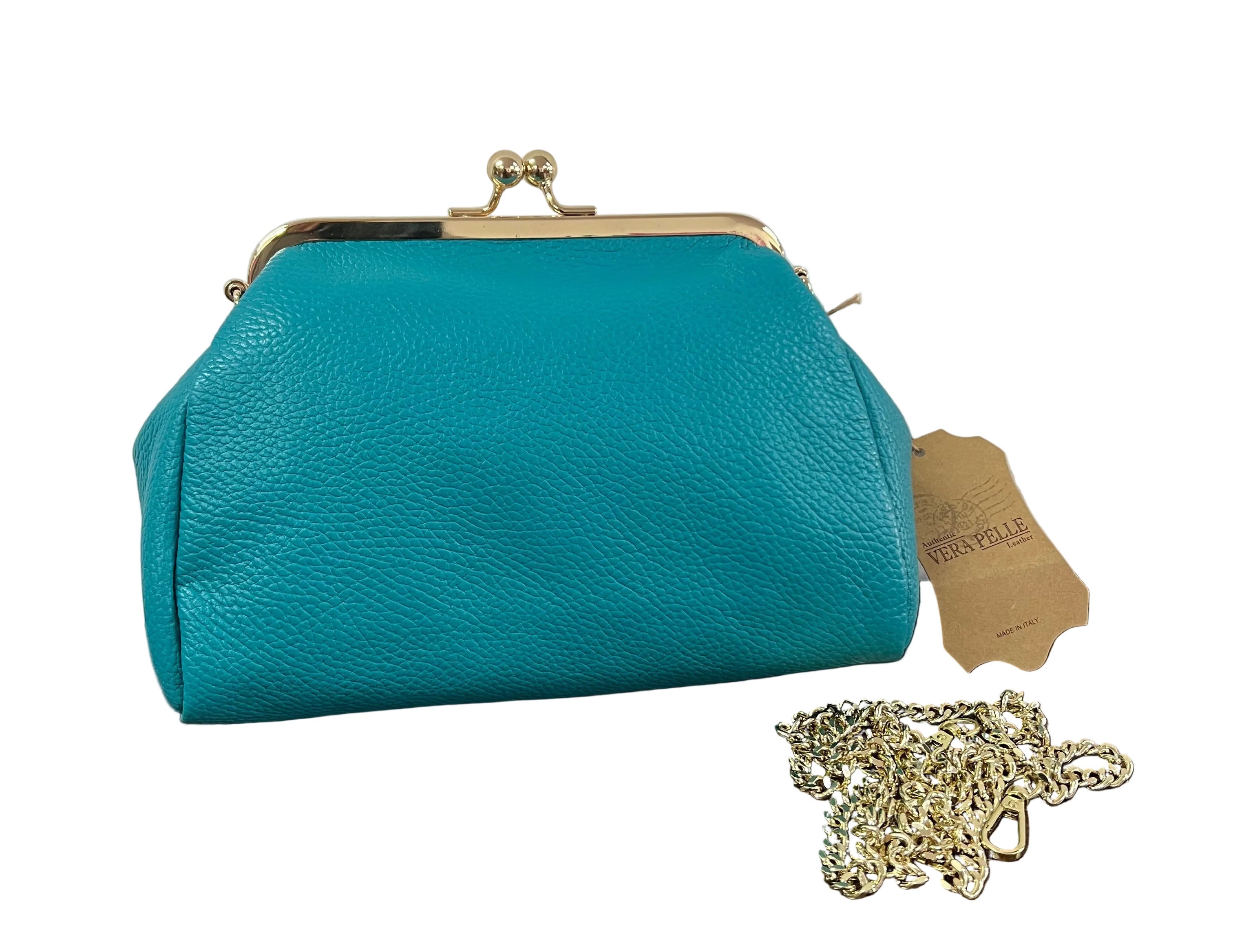 Maxi borsello turchese