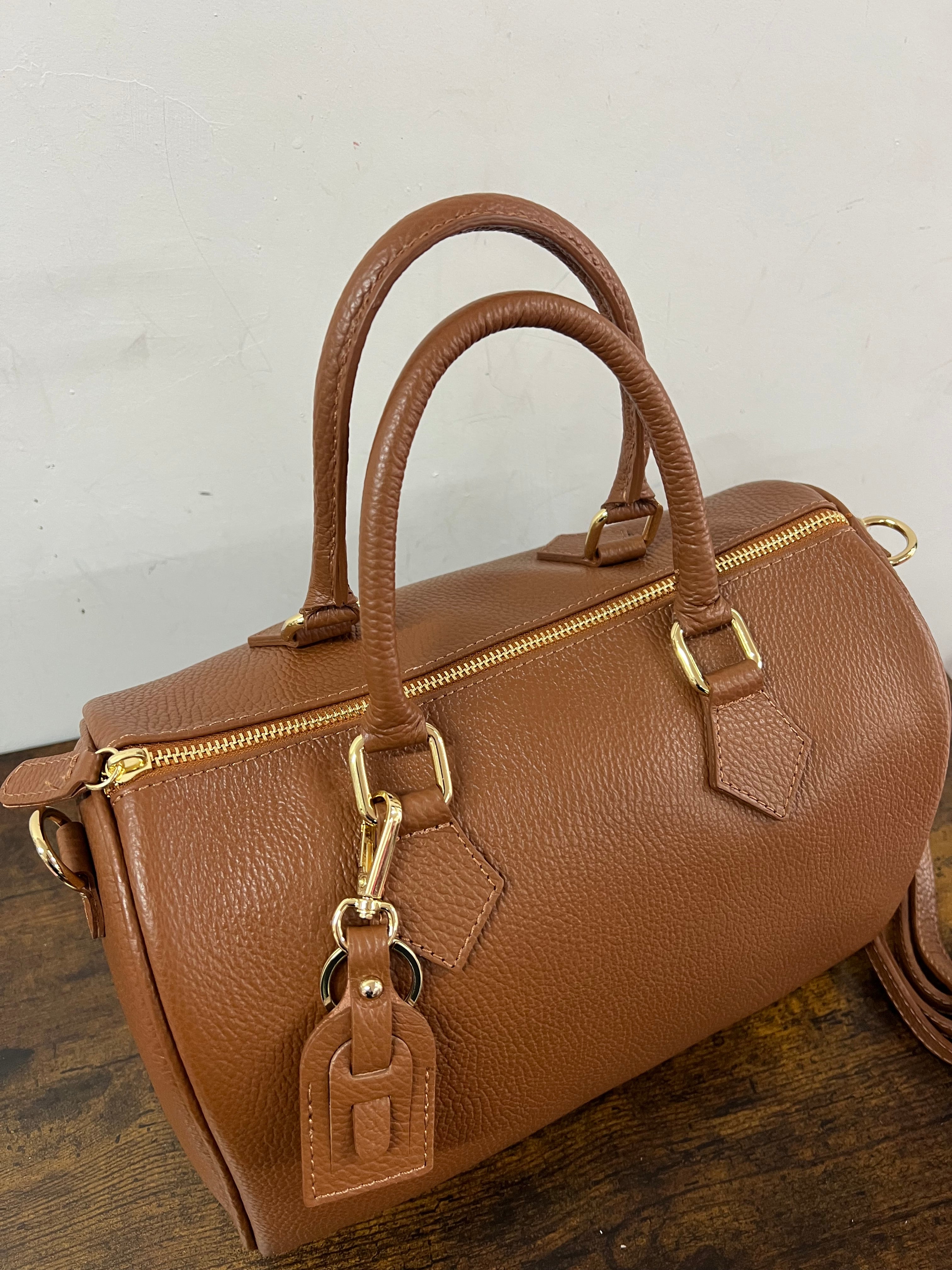 Bauletto maxi cuoio scuro