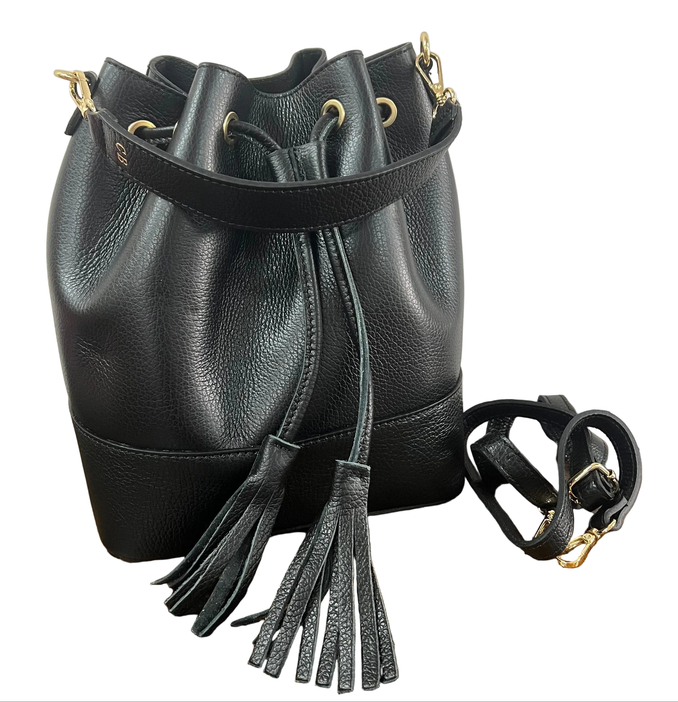 Sacchetto frange maxi nero