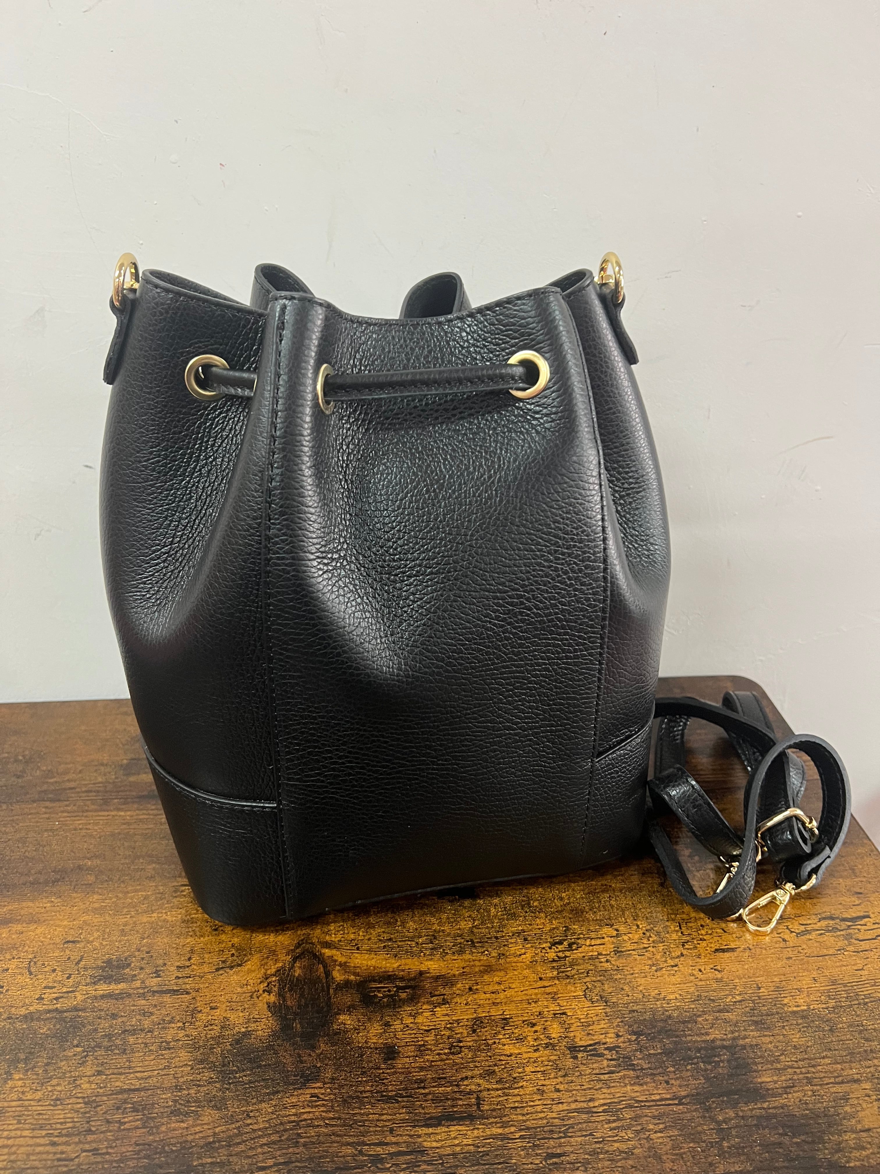 Sacchetto frange maxi nero