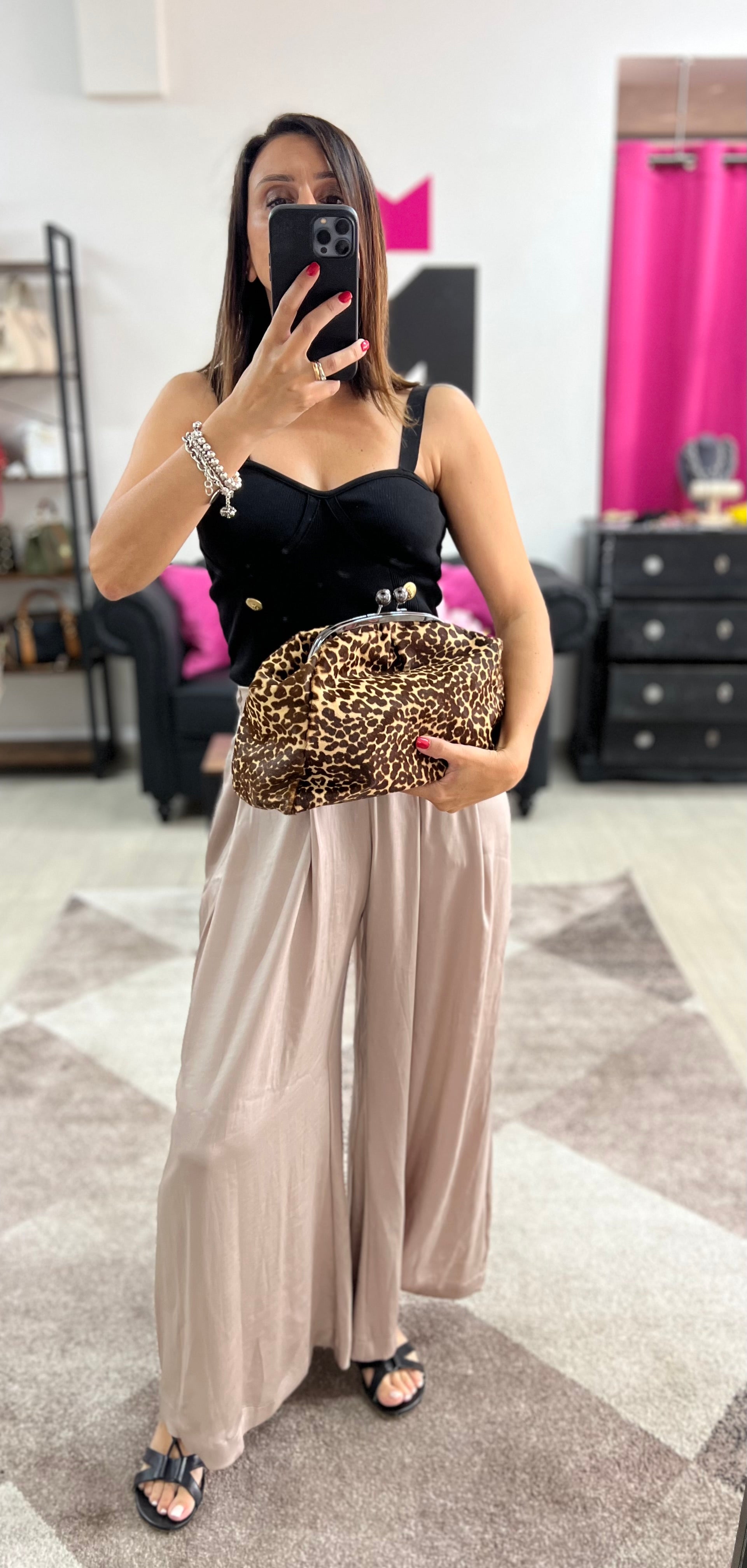 Mega clutch cavallino mini mou