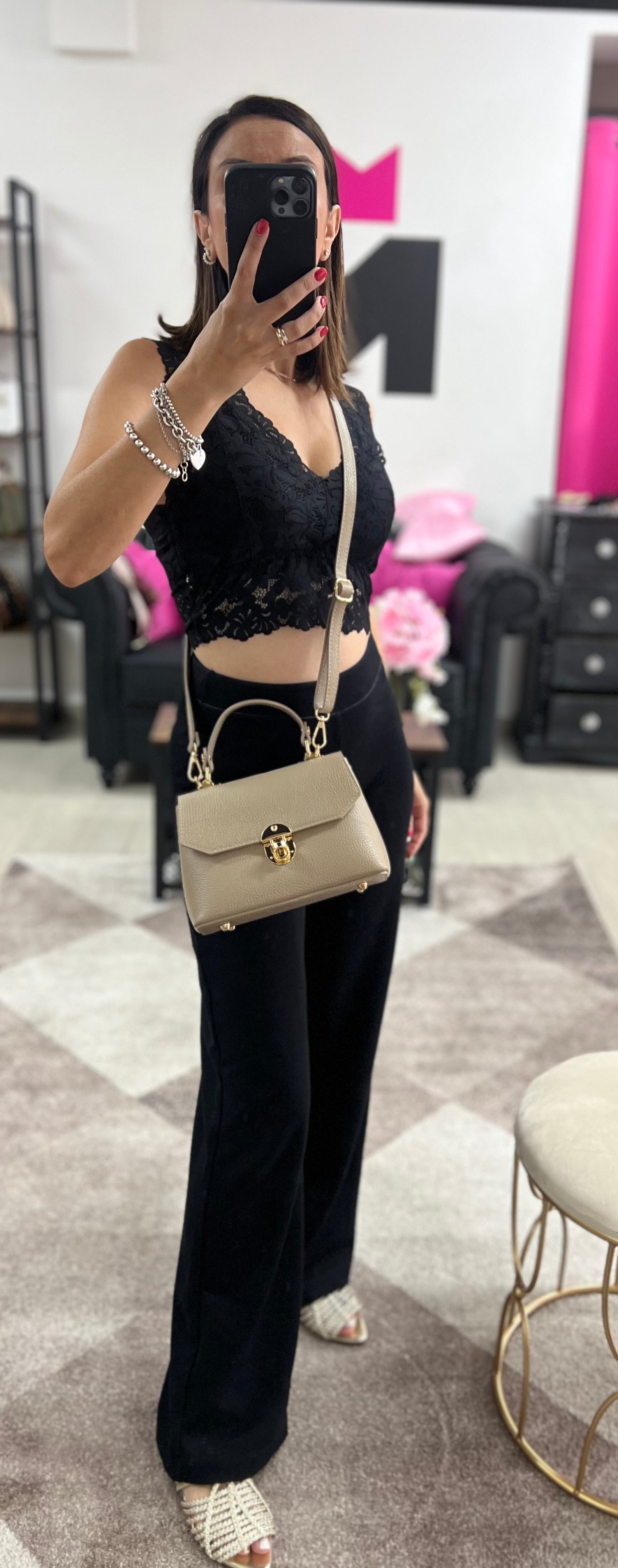 Clarissa mini tortora