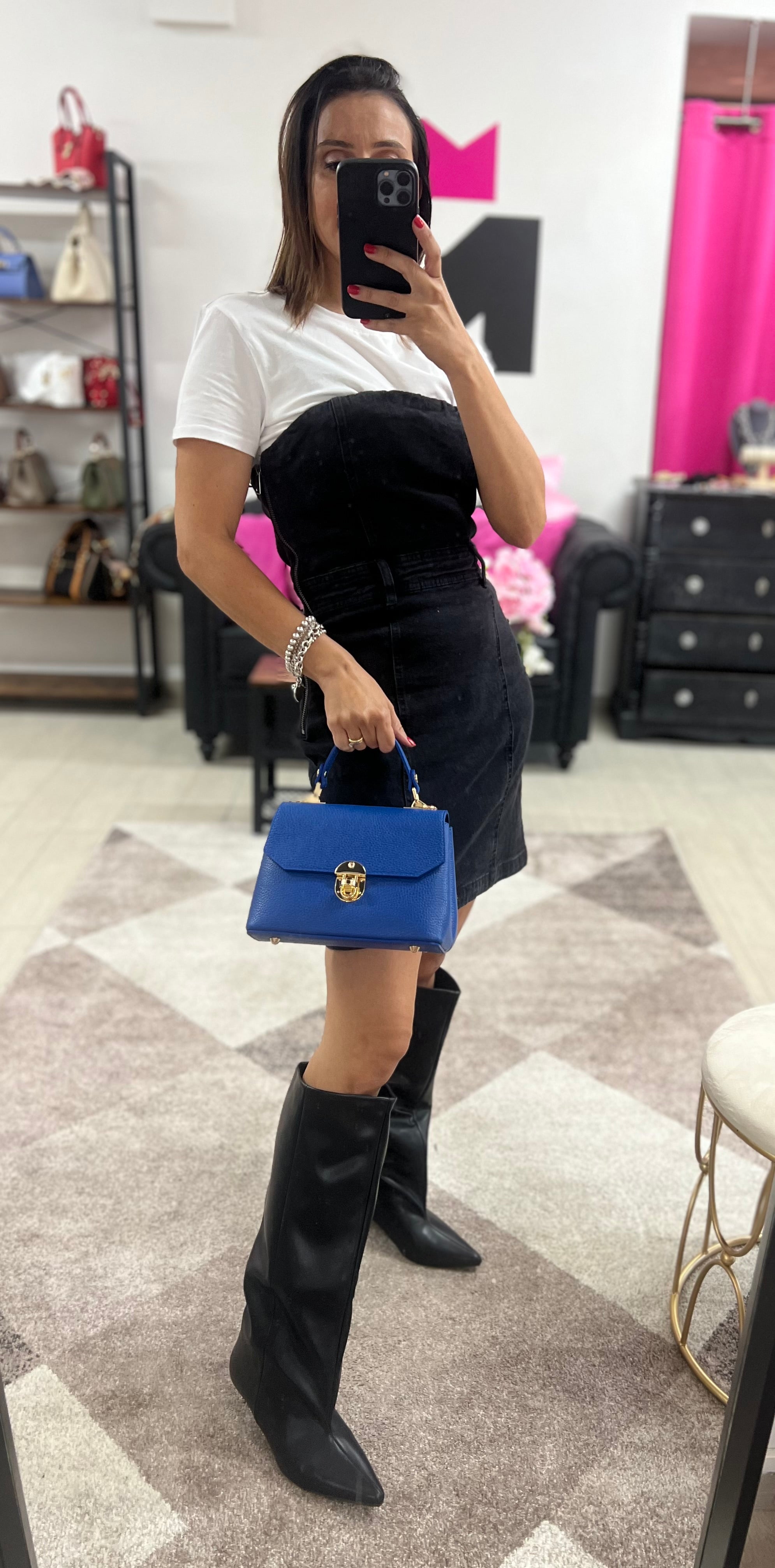 Clarissa mini blu elettrico