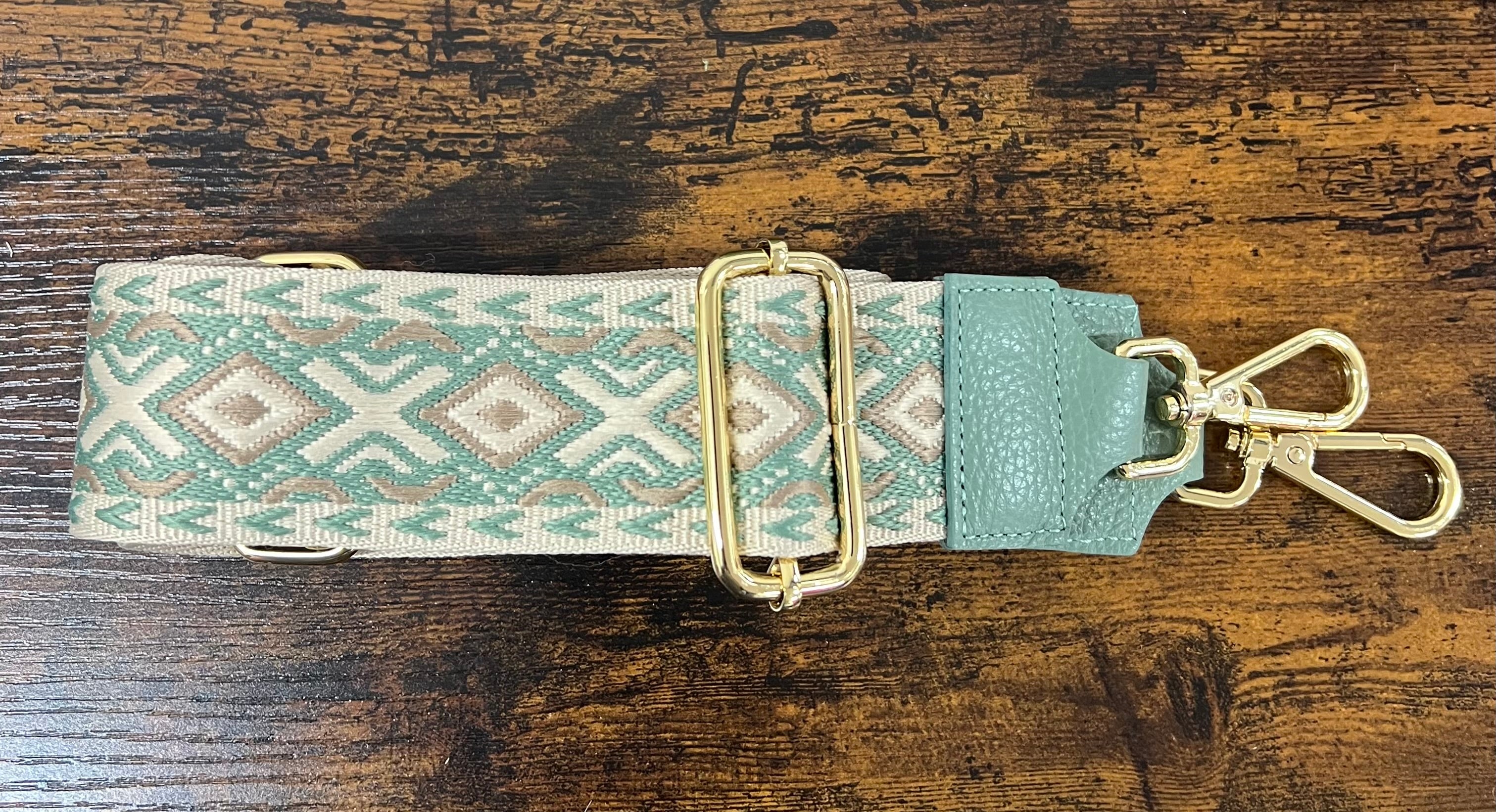 Tracolla SANDY salvia e corda