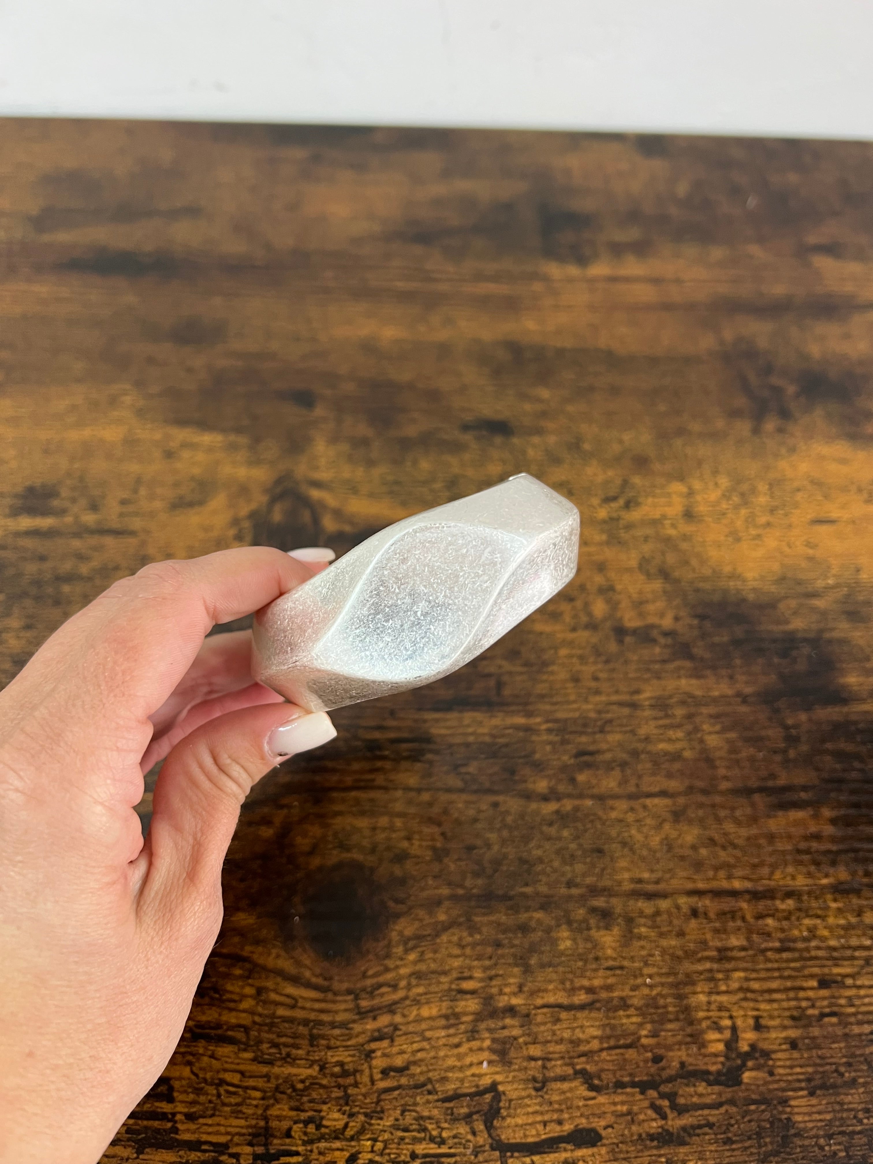 Bracciale rigido onda argentato