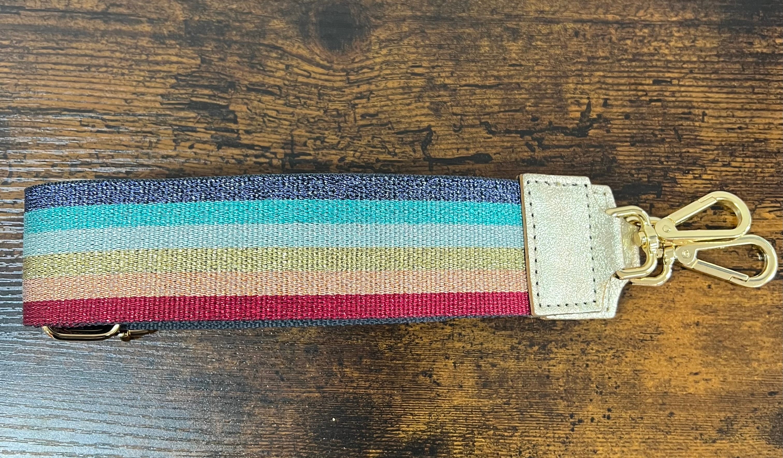 Tracolla glitter arcobaleno