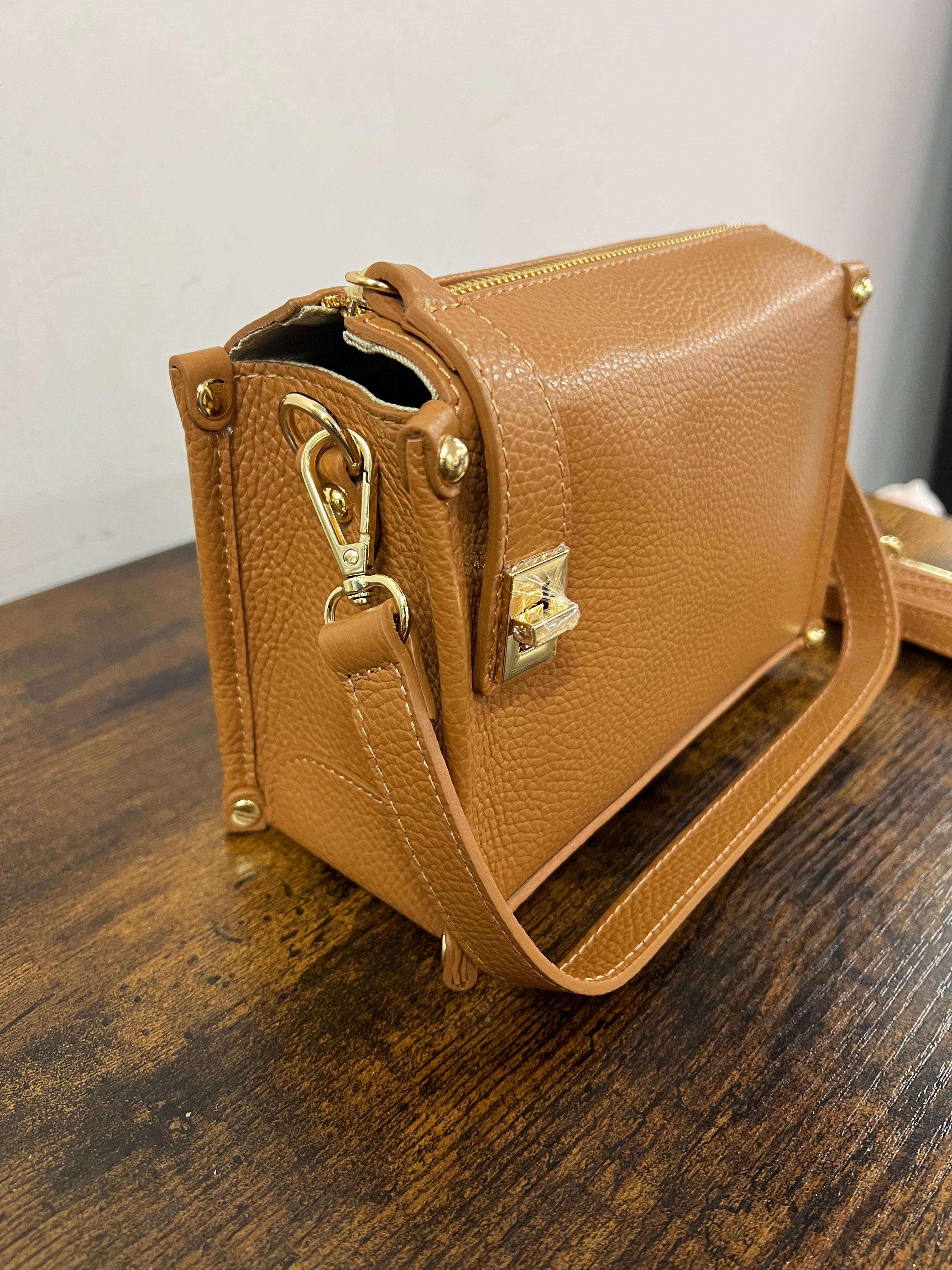 Twist mini cuoio chiaro