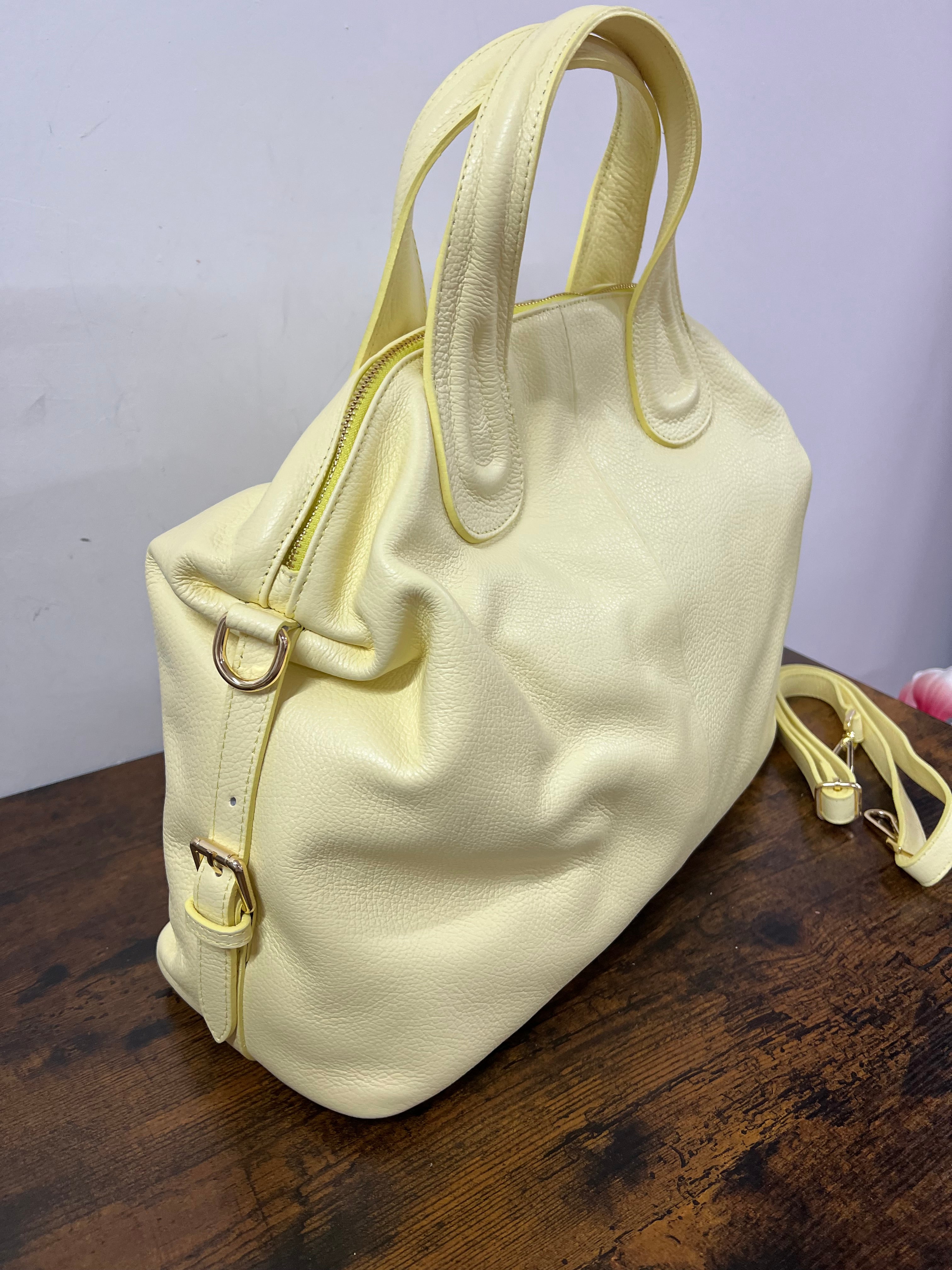 Tote bag Cassandra yellow