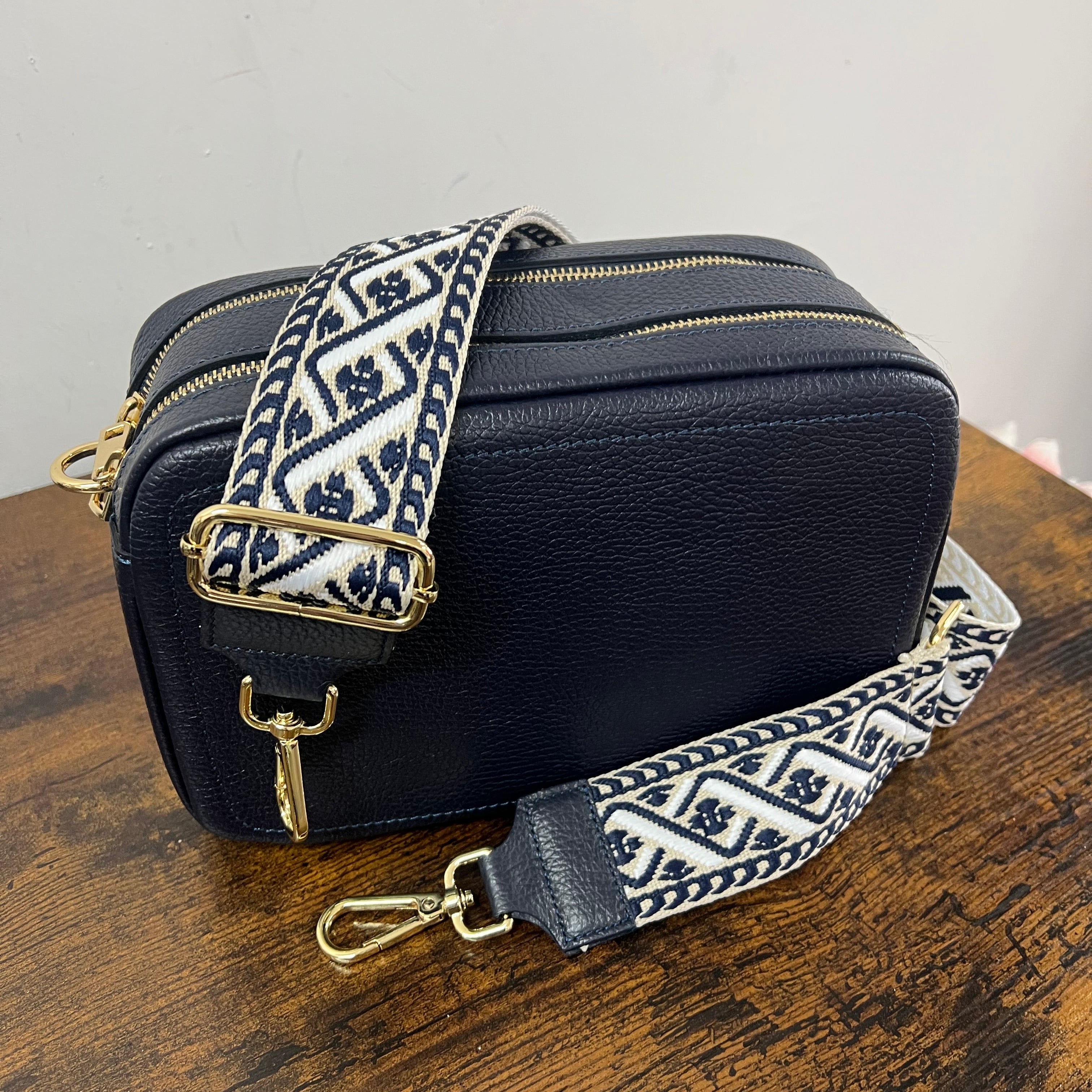 Tracolla riviera blu navy