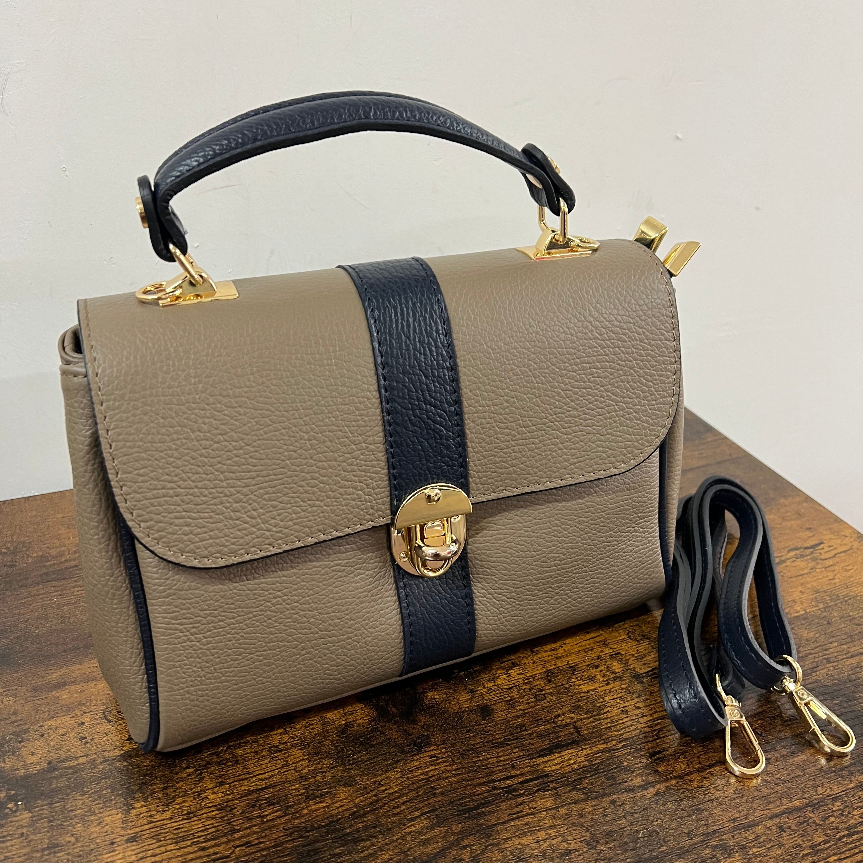 Valigetta trilly fango e blu navy