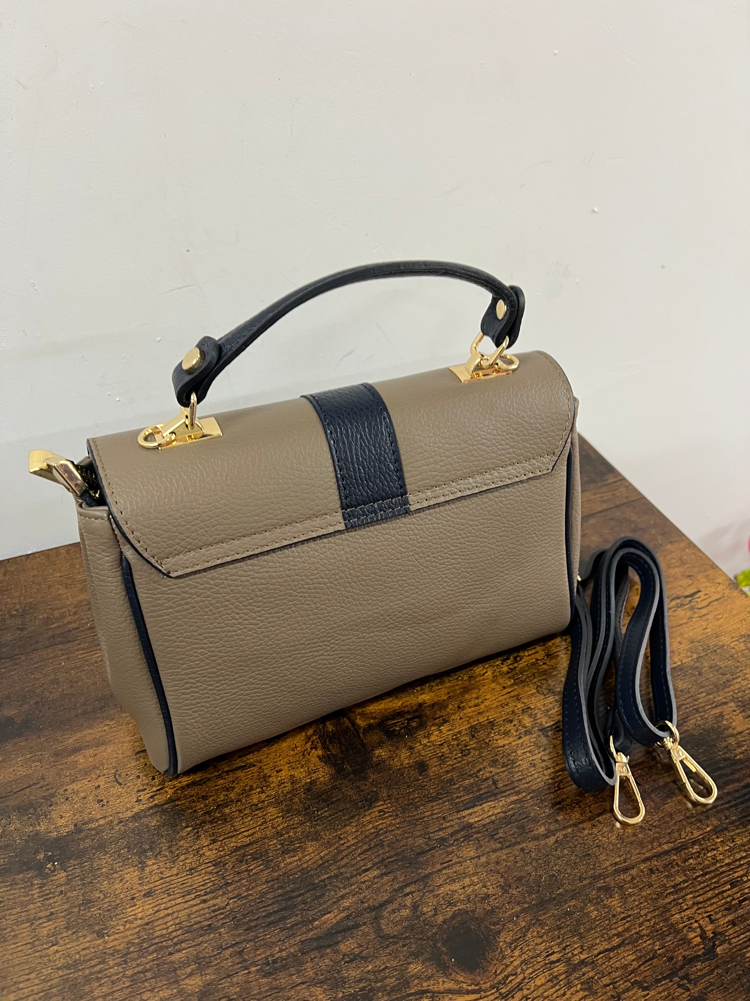 Valigetta trilly fango e blu navy