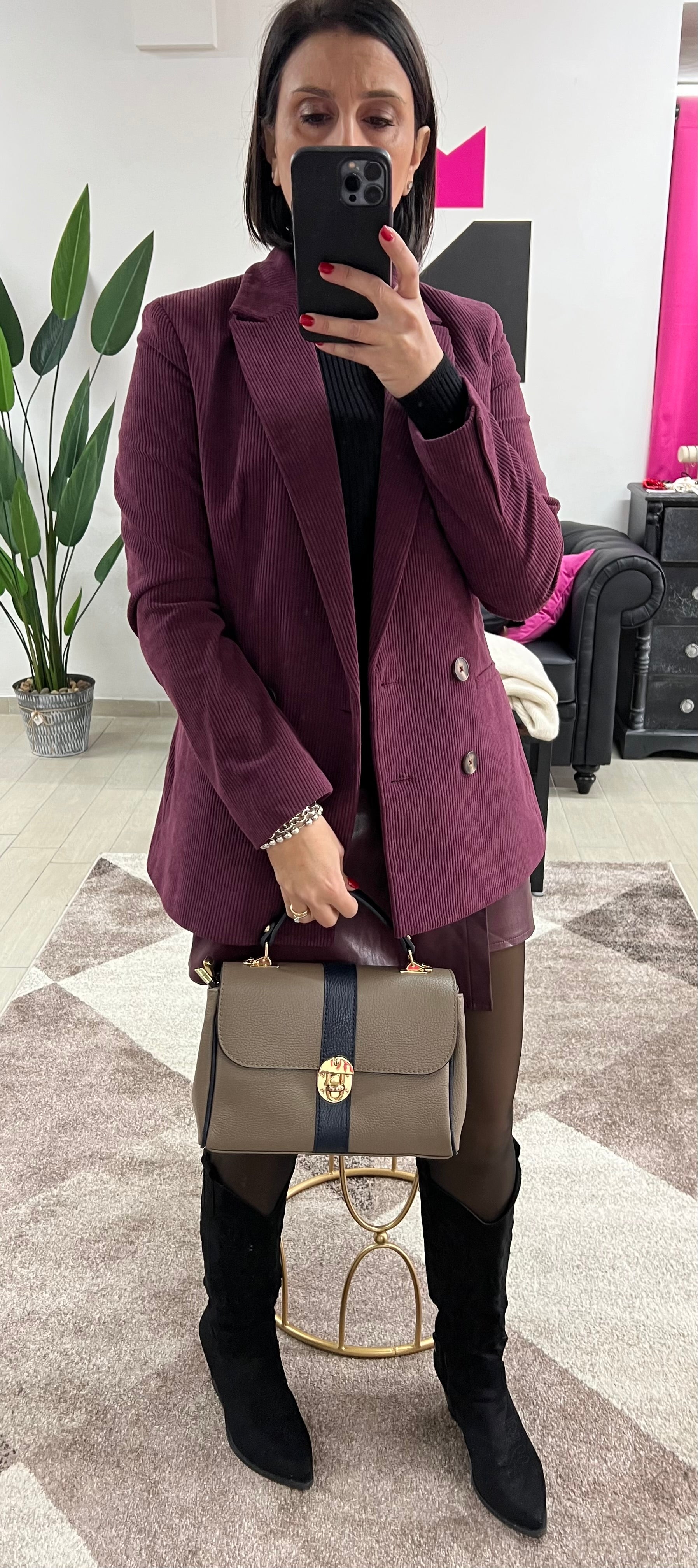 Valigetta trilly fango e blu navy
