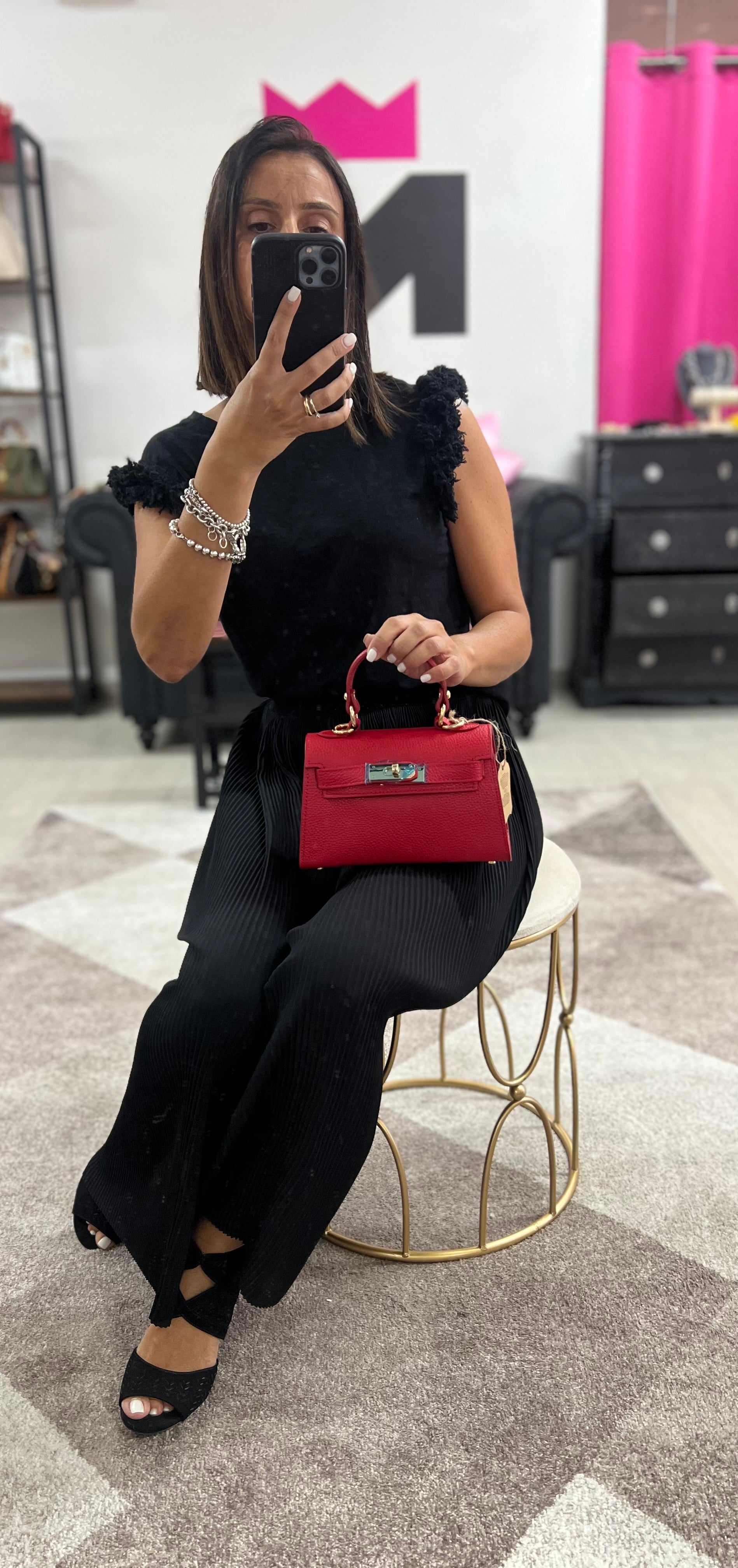 Kellie pocket rosso