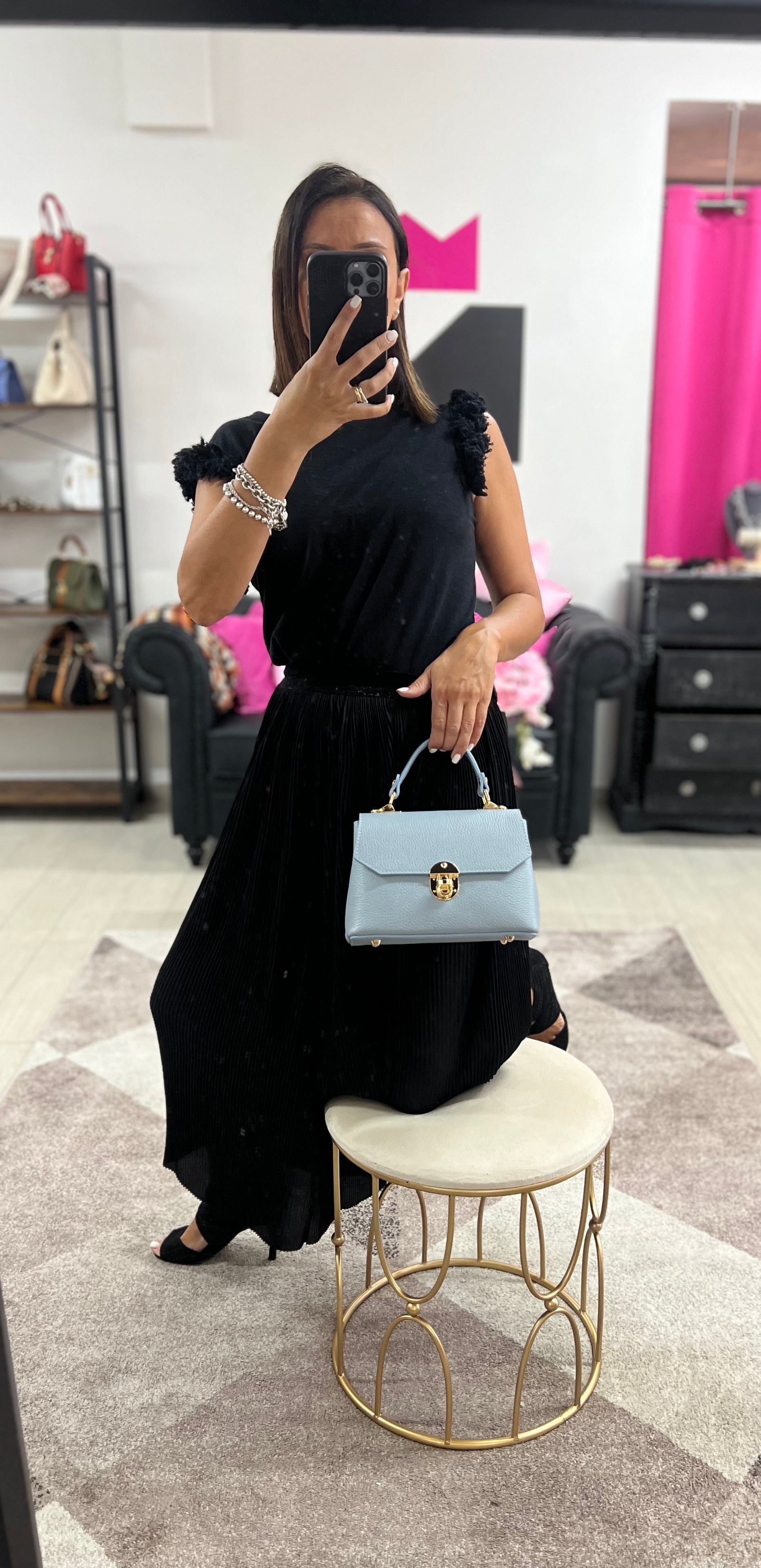 Clarissa mini celeste