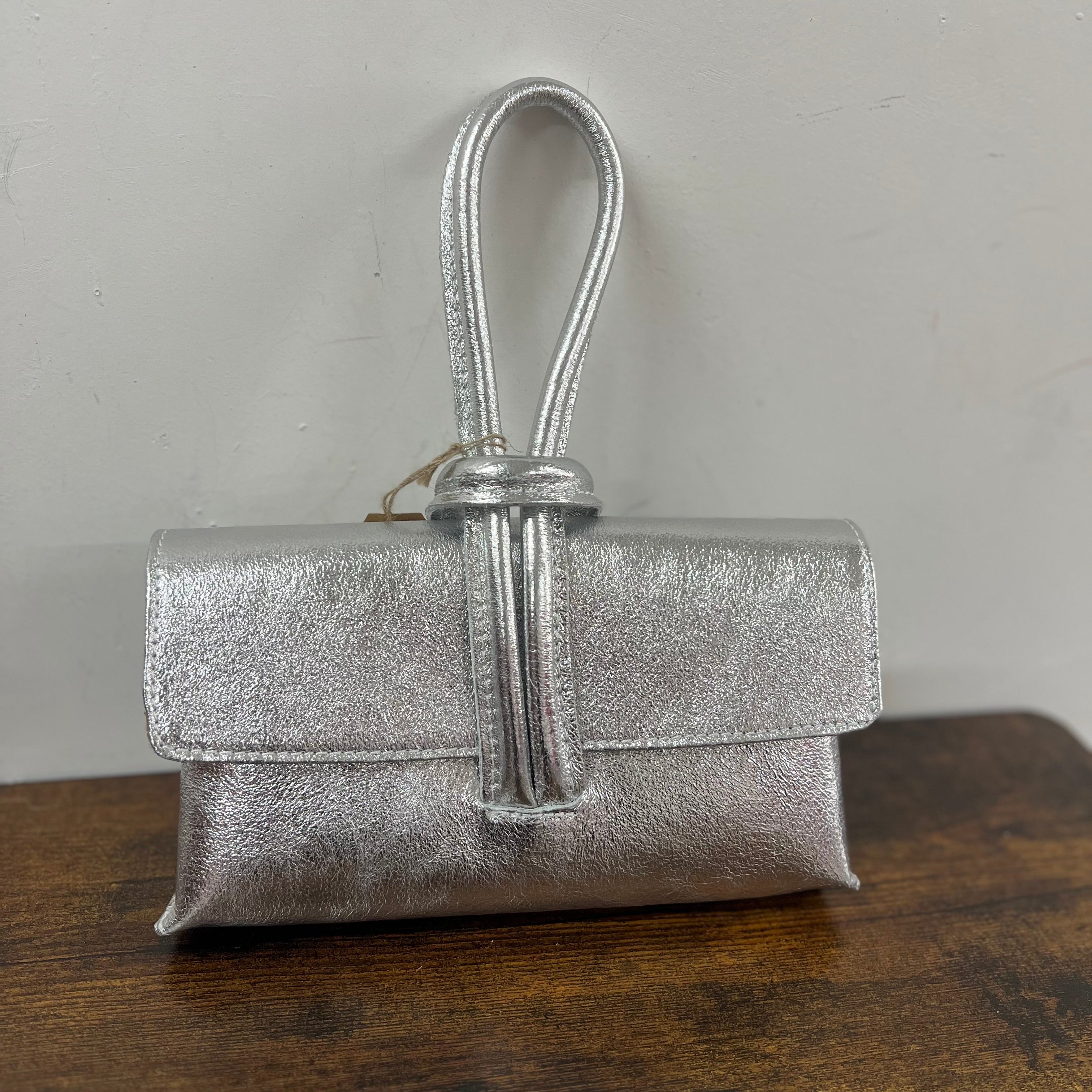 Pochette nodo argento