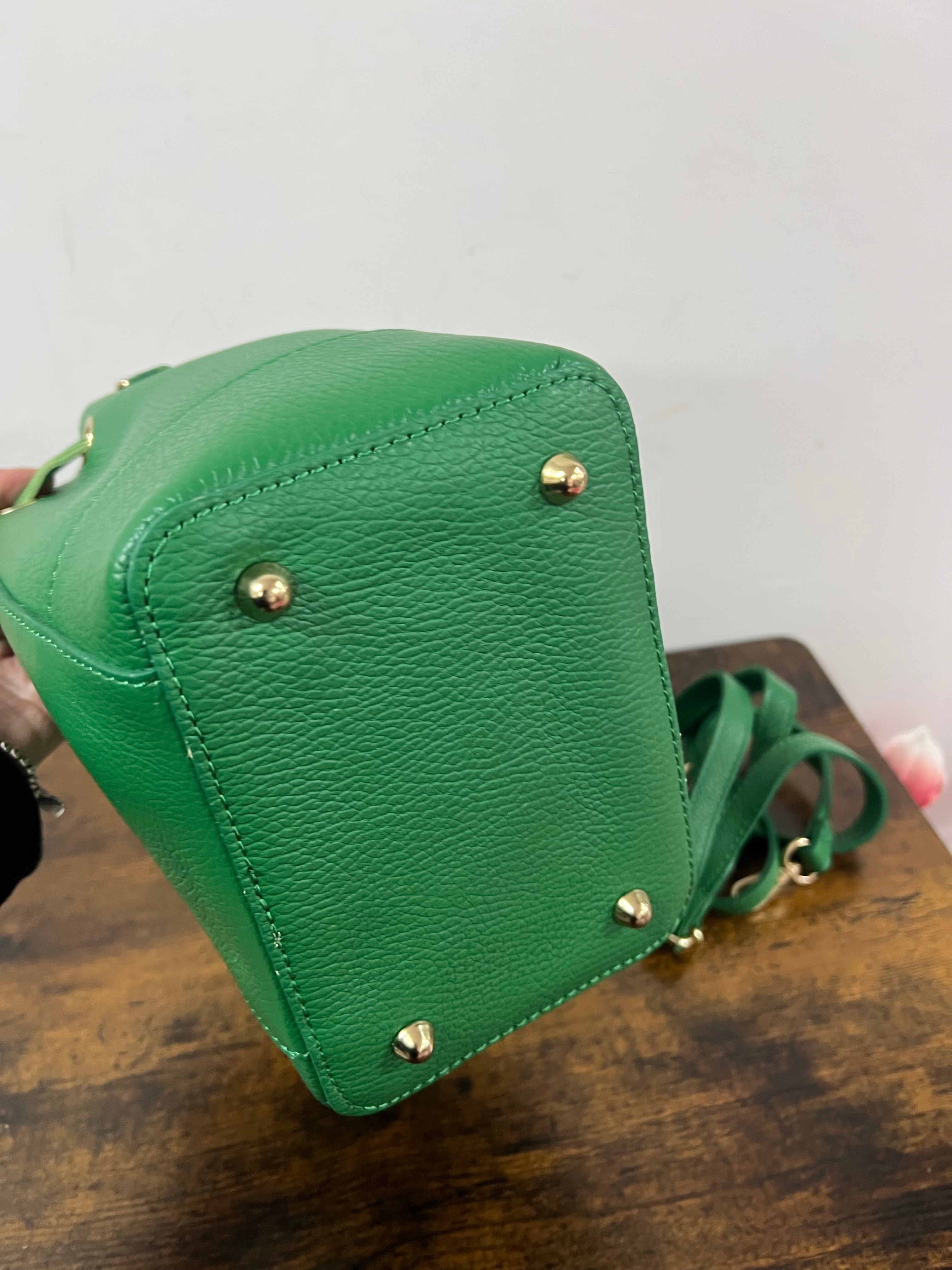 Sacchetto frange mini verde smeraldo