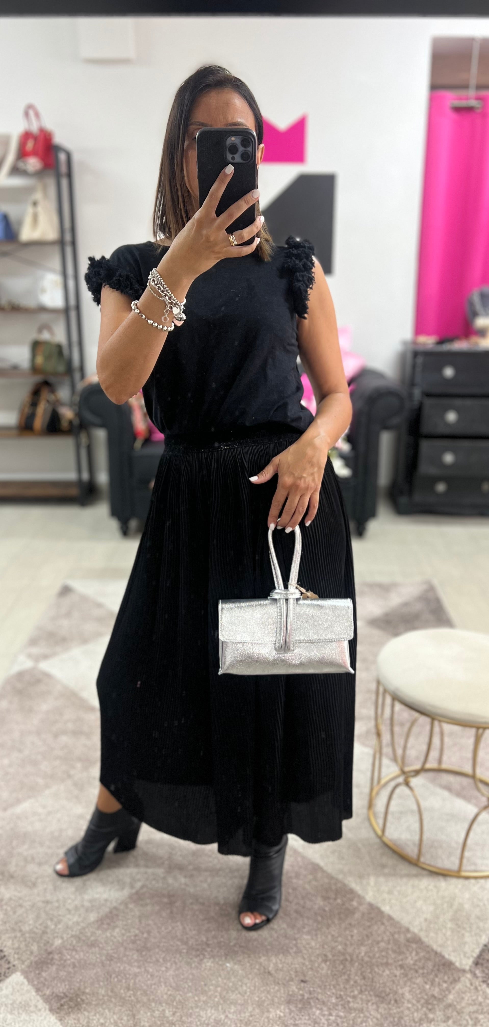 Pochette nodo argento