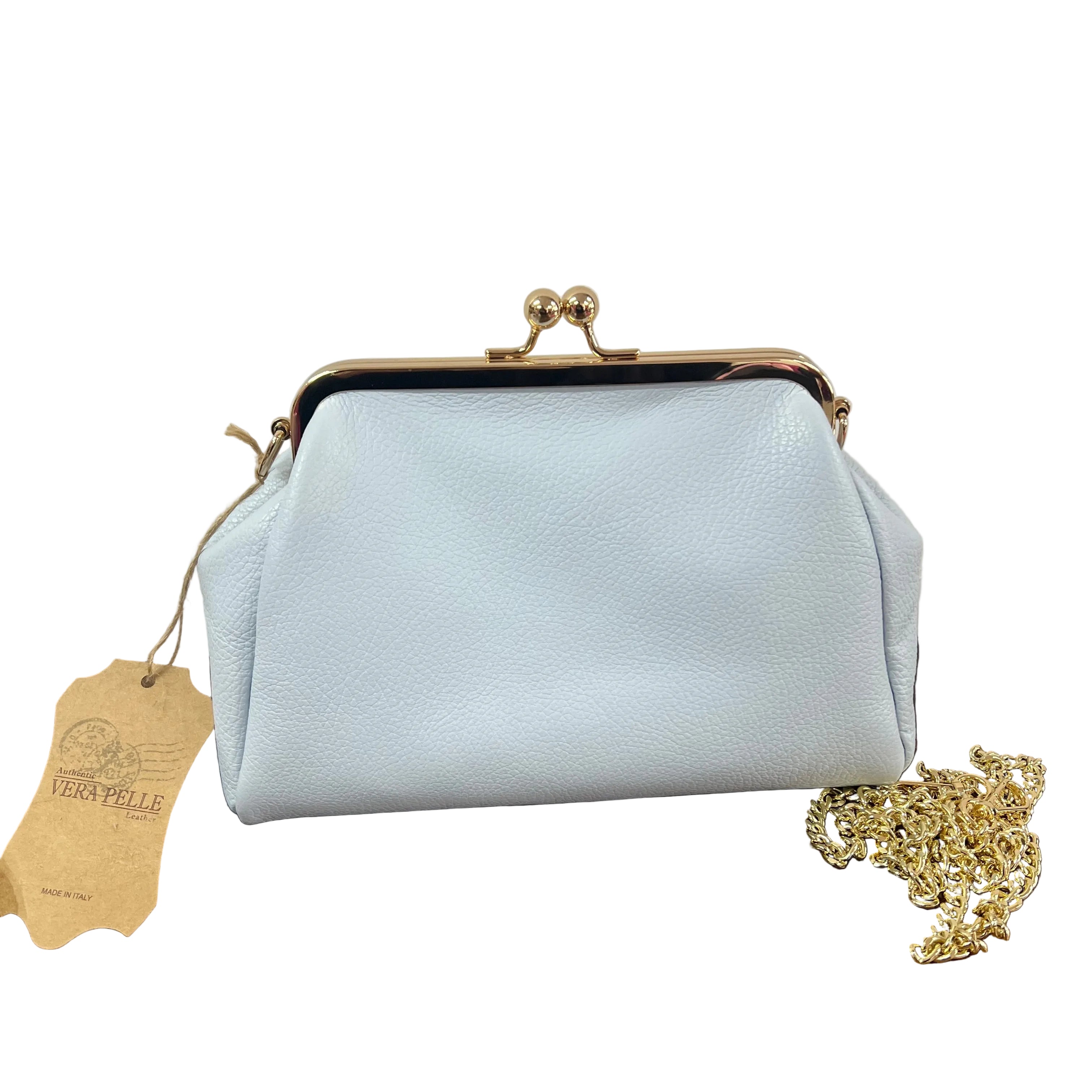 Maxi borsello azzurro