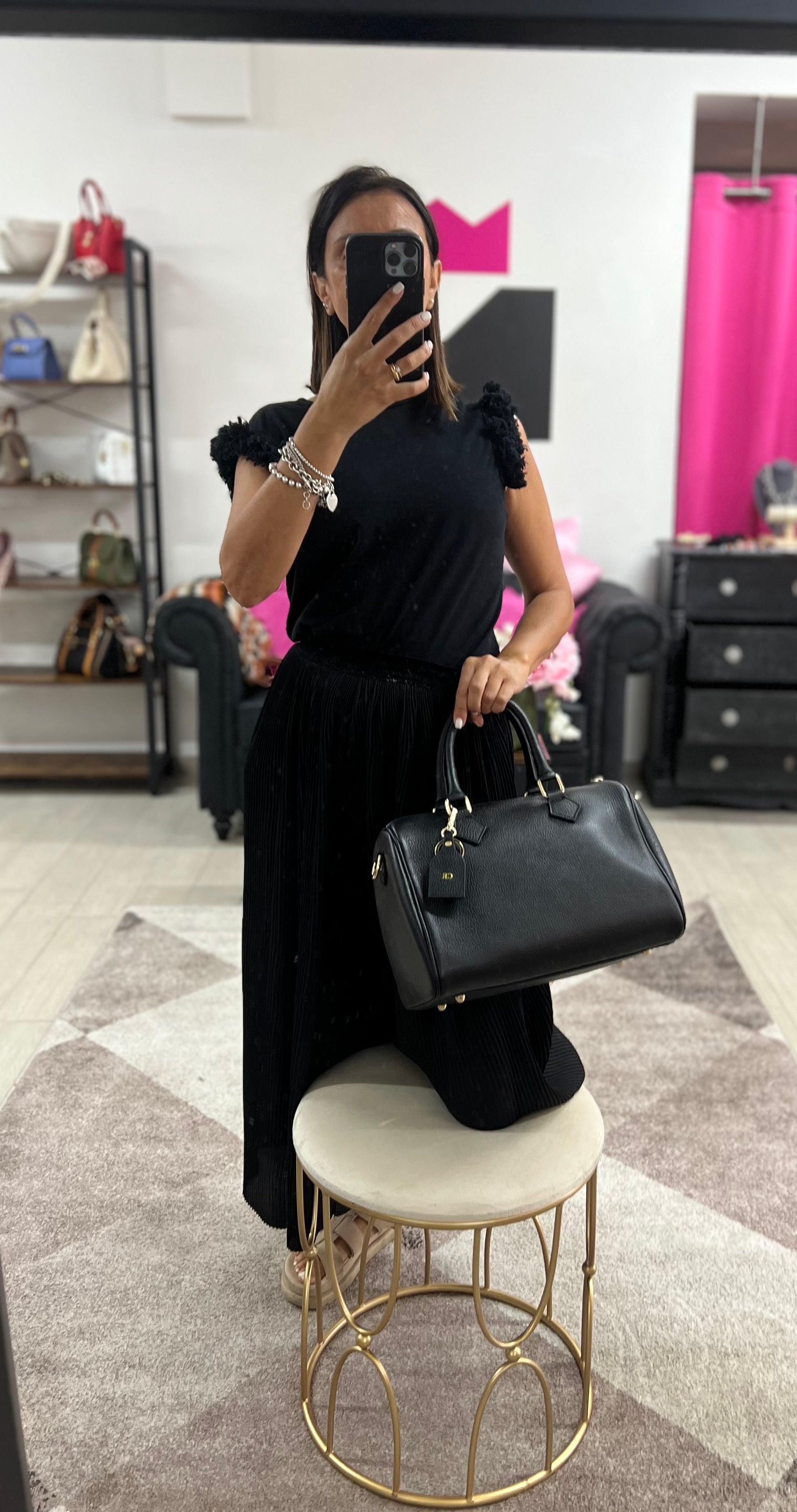 Bauletto maxi nero