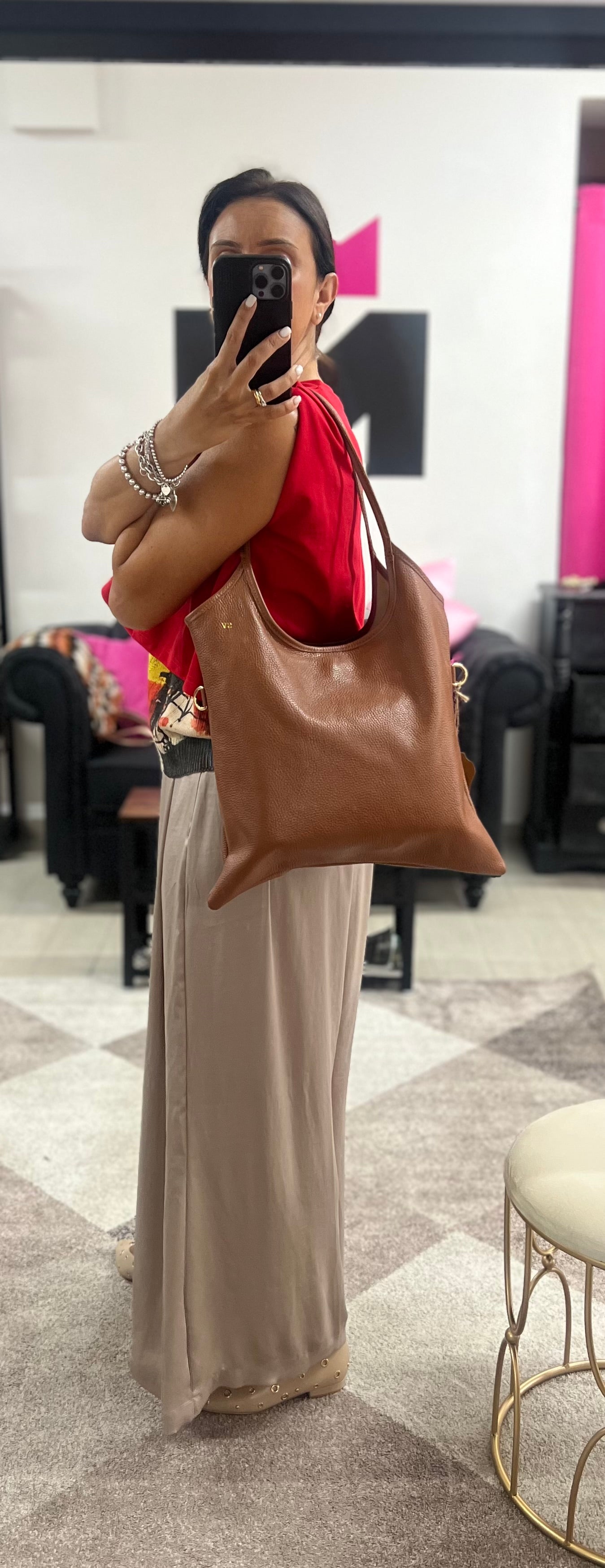 Shopper MIA cuoio scuro