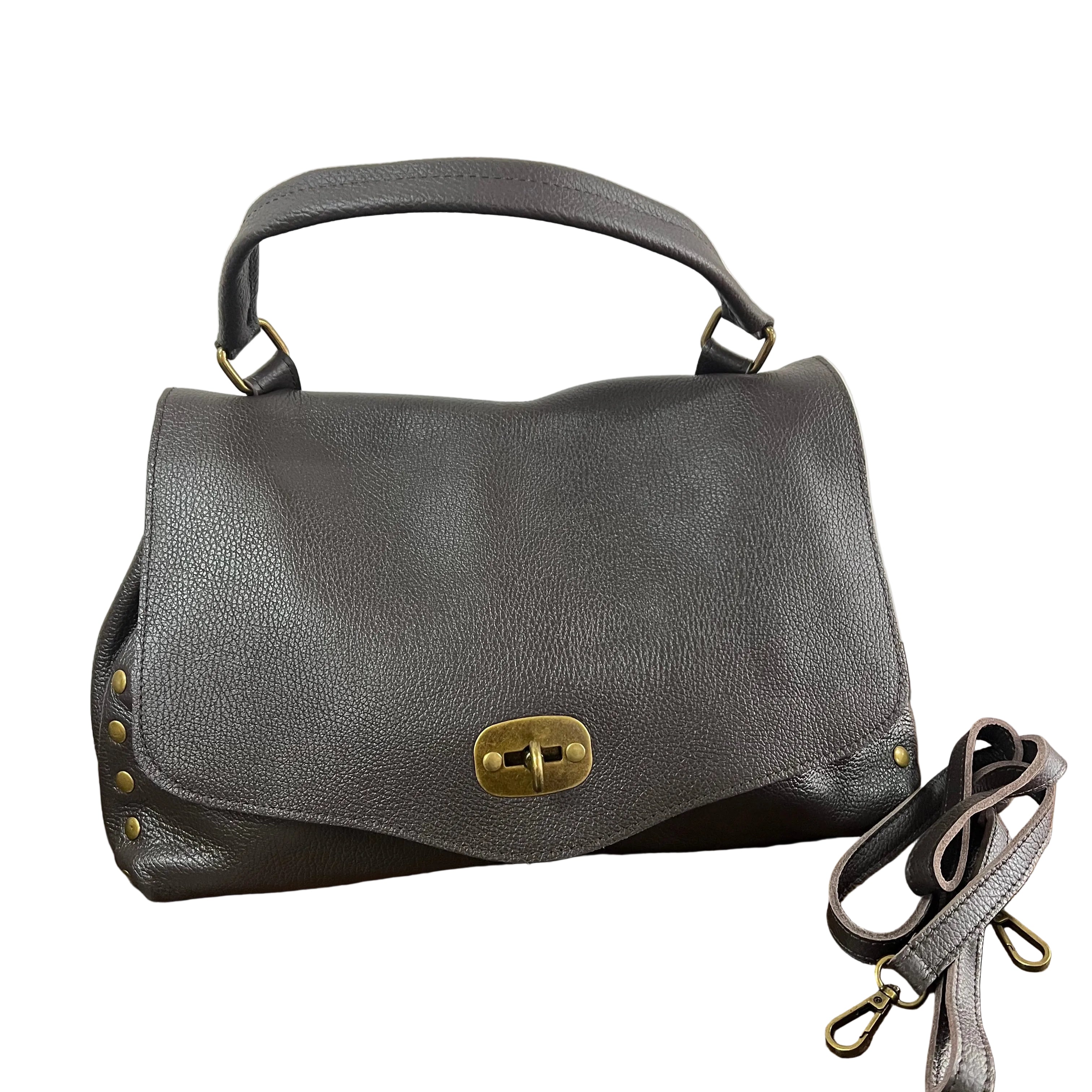 Country bag monocolore maxi testa di moro