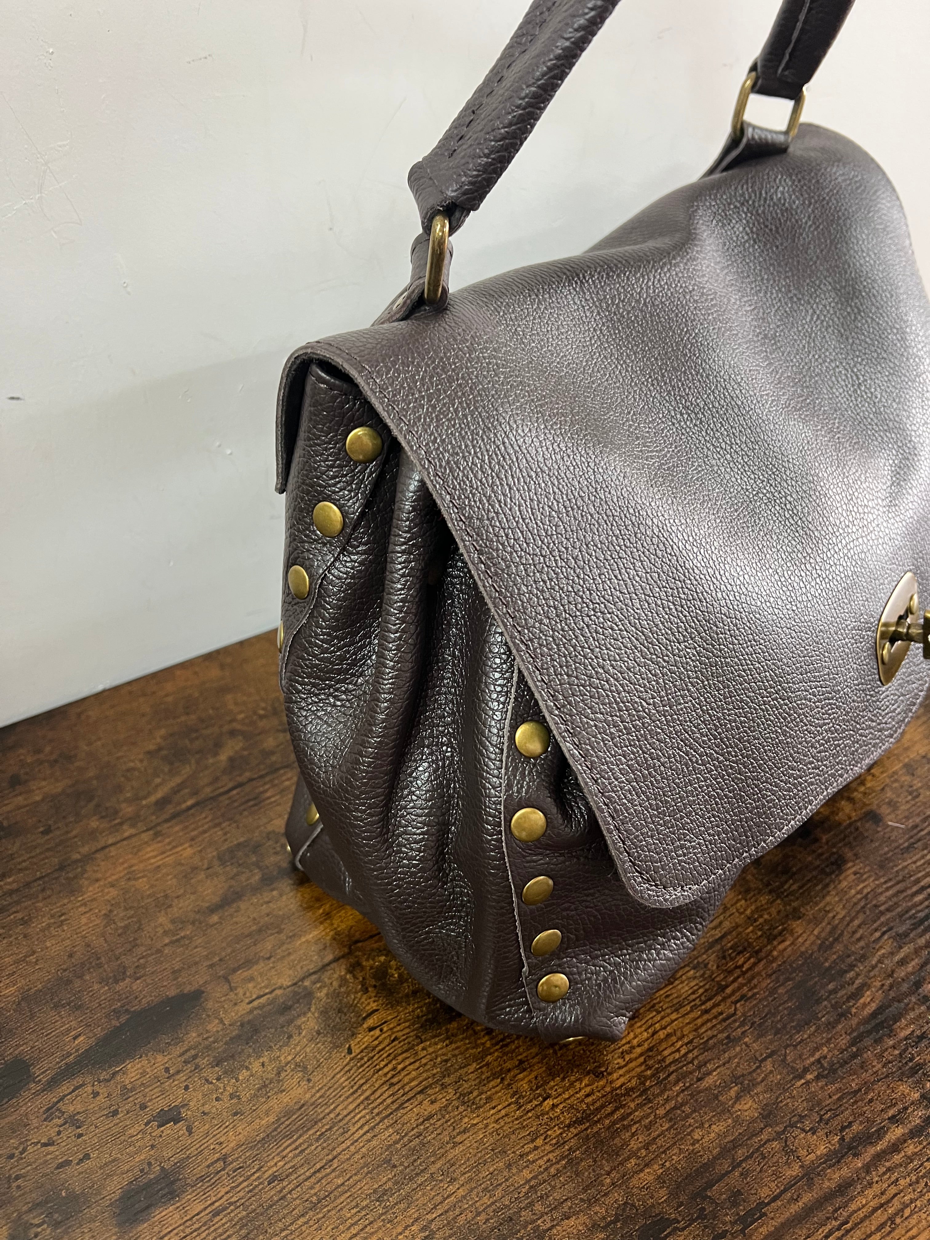 Country bag monocolore maxi testa di moro