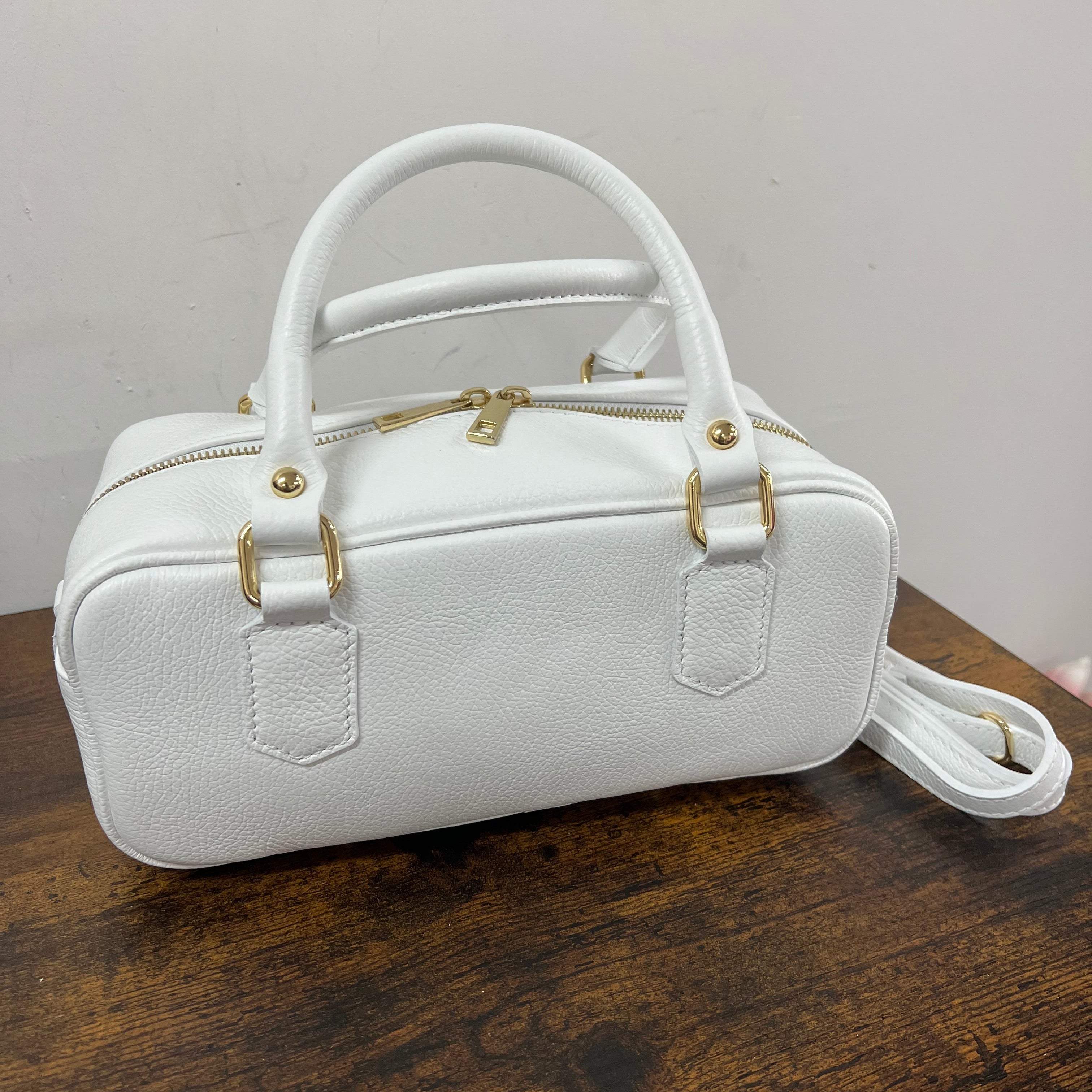 Bauletto rettangolare bianco