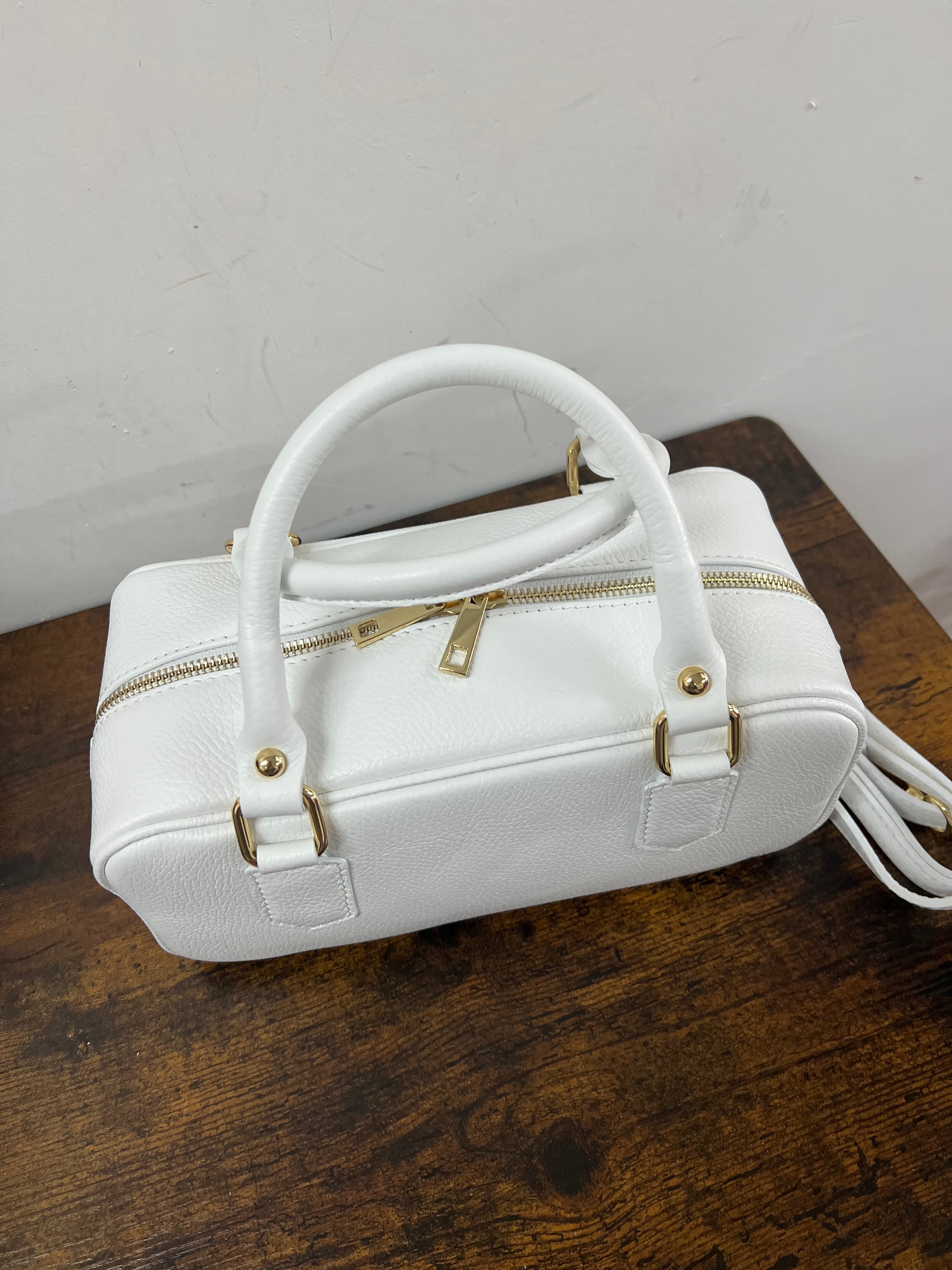 Bauletto rettangolare bianco