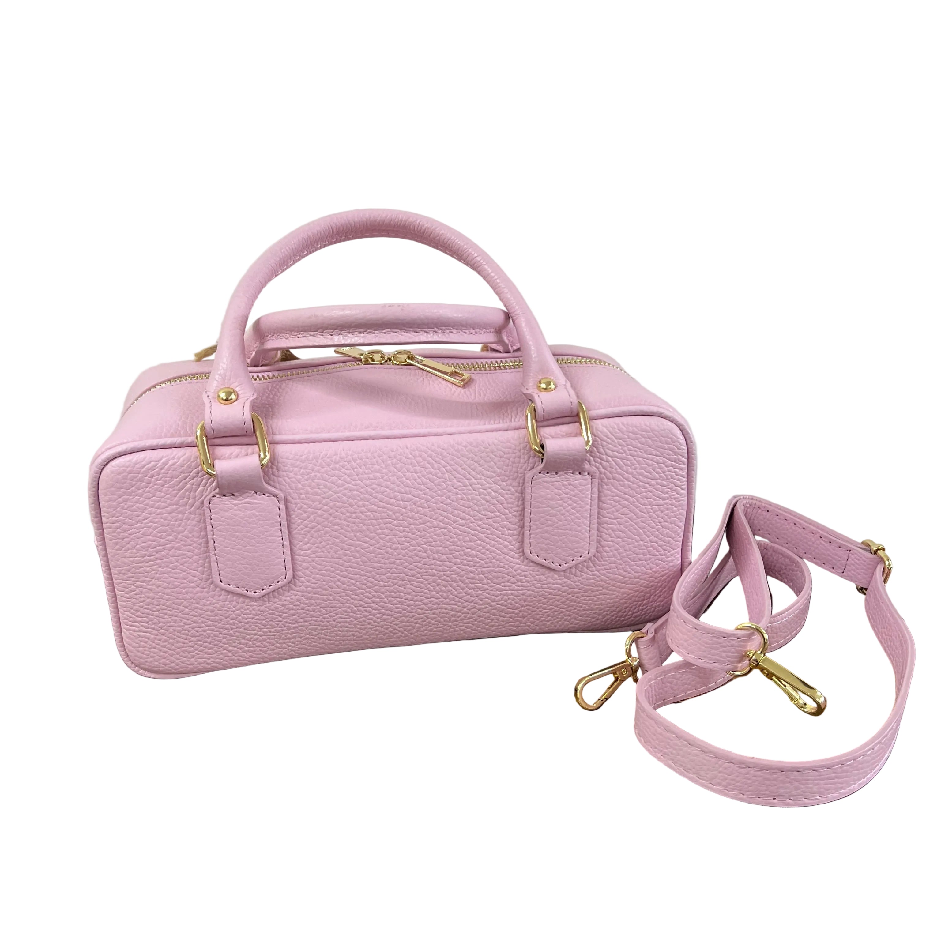 Bauletto rettangolare rosa tenue