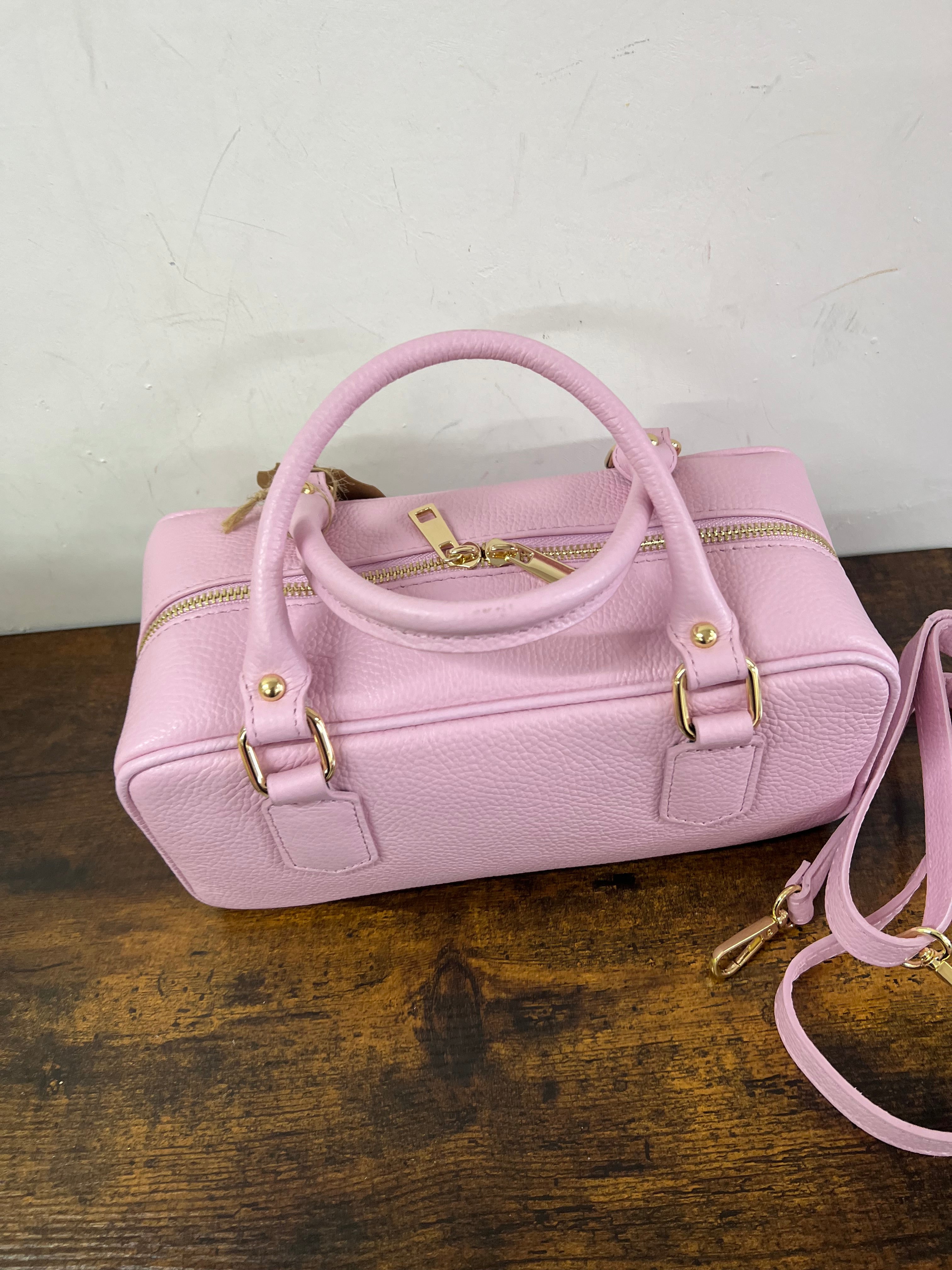 Bauletto rettangolare rosa tenue