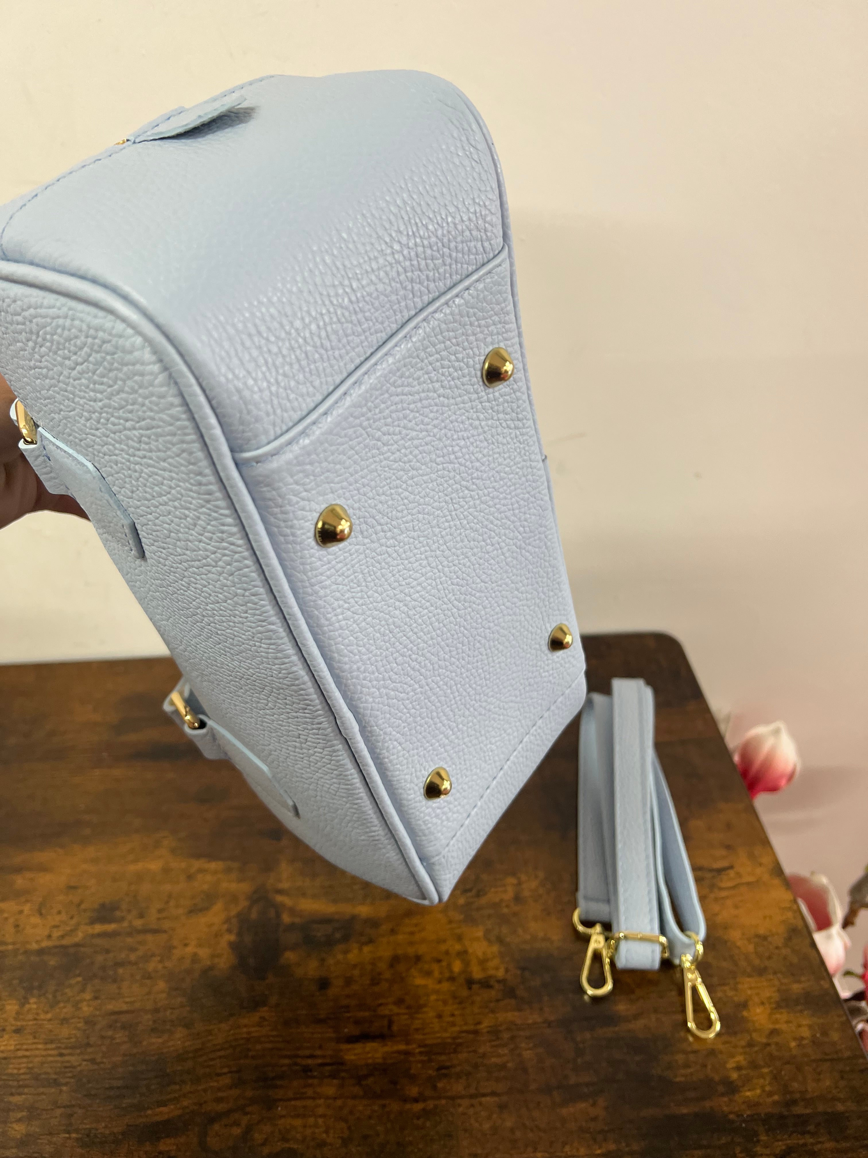 Bauletto rettangolare azzurro