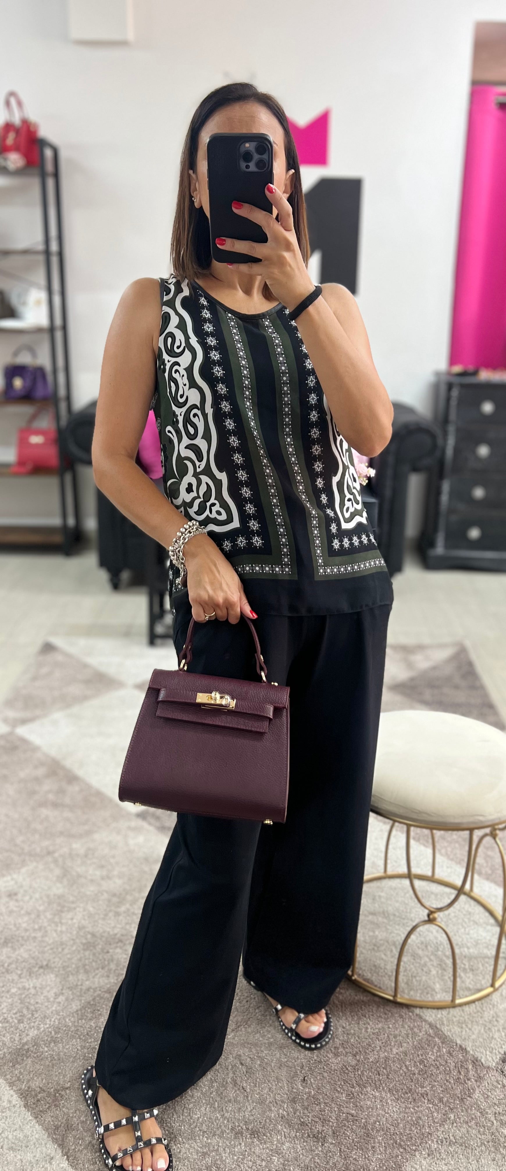 Kellie mini bordeaux