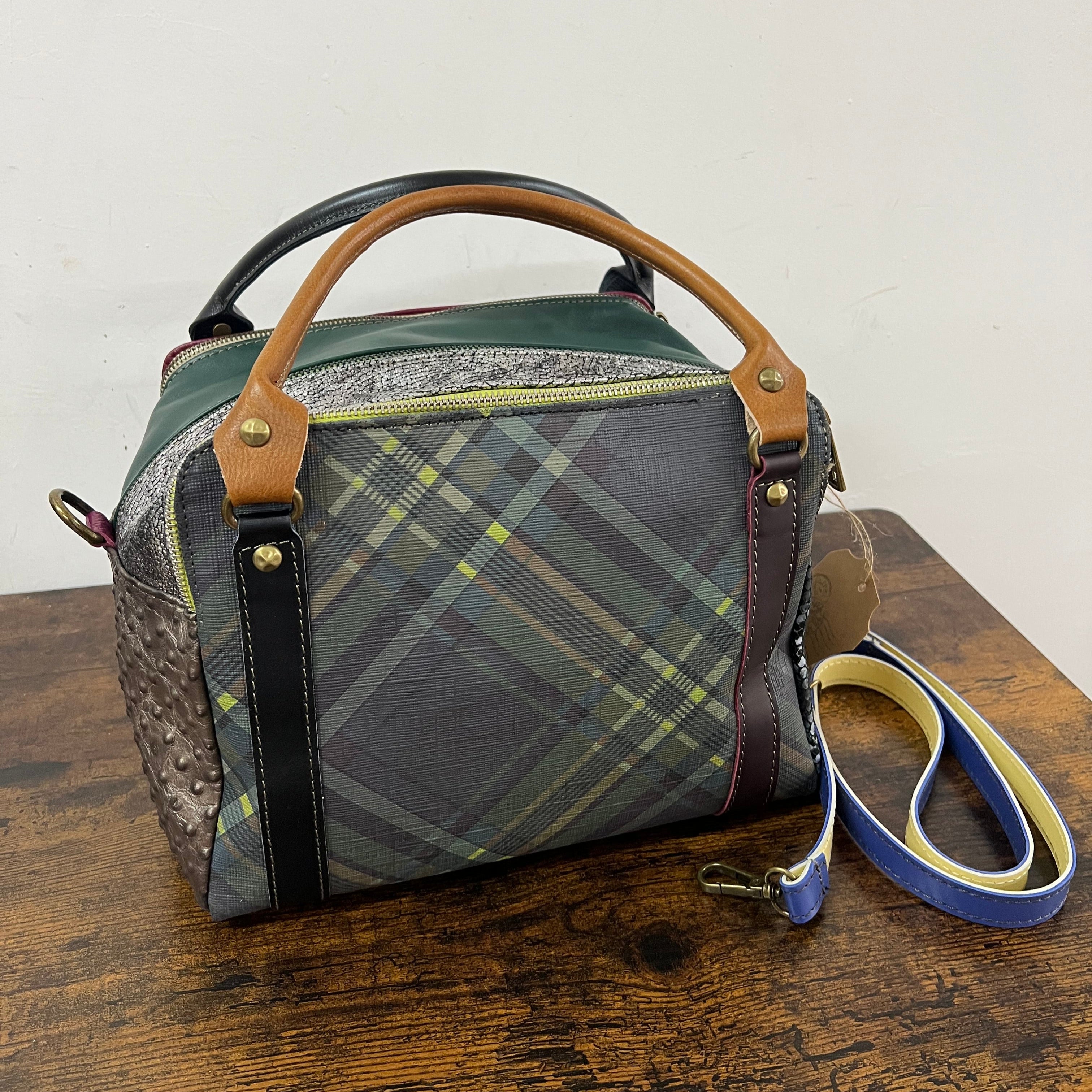 Country quadrotta patchwork tartan verde