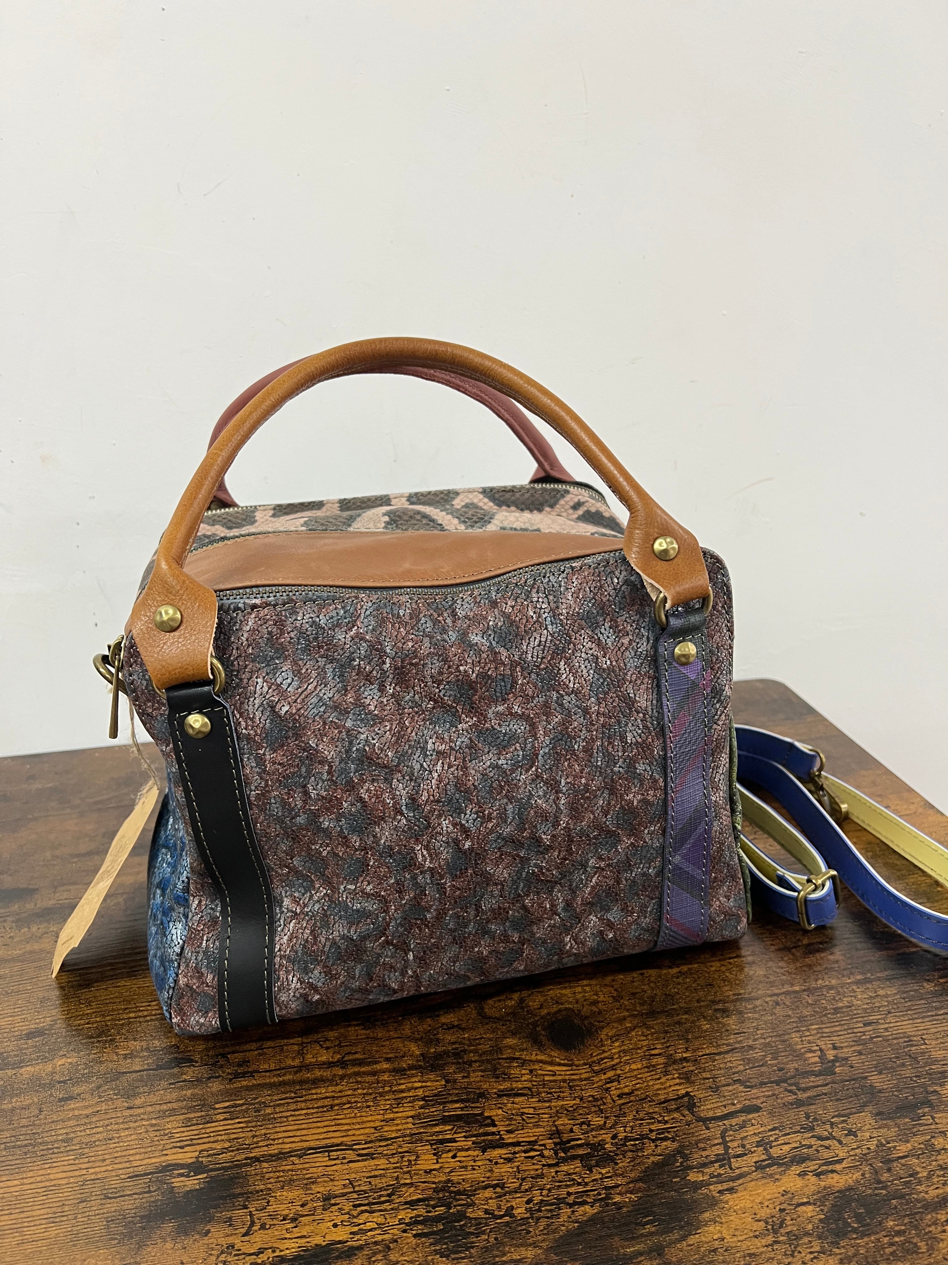 Country quadrotta patchwork cocco nero